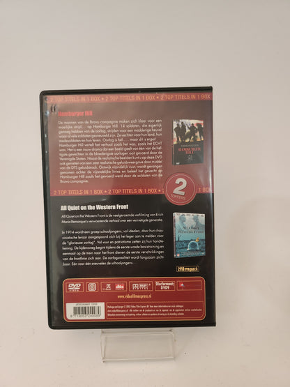 2 in 1 Films: Hamburger Hill & All Quiet at the Western Front Dvd Box