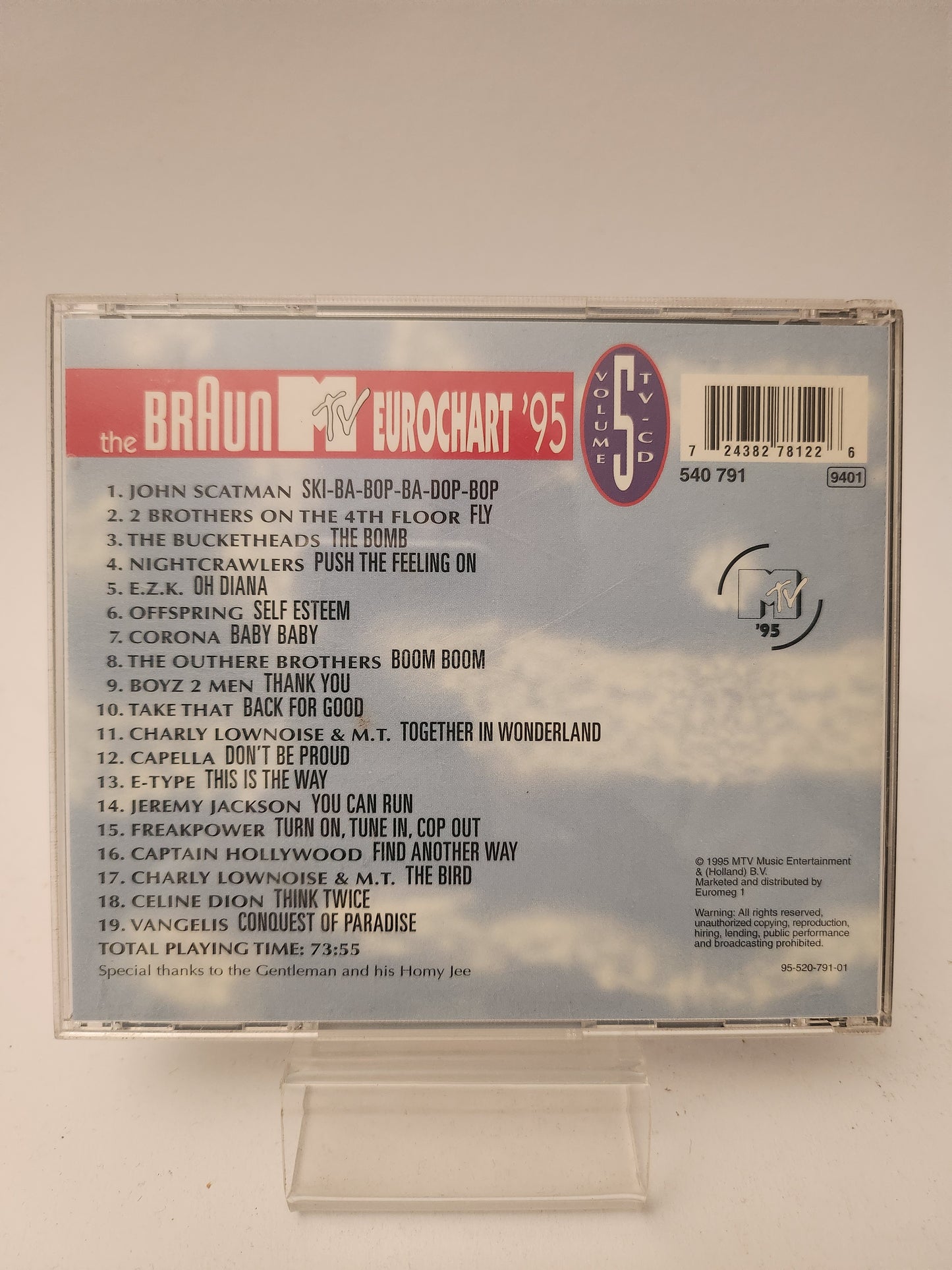 Braun MTV Eurochart '95 Volume 5 CD