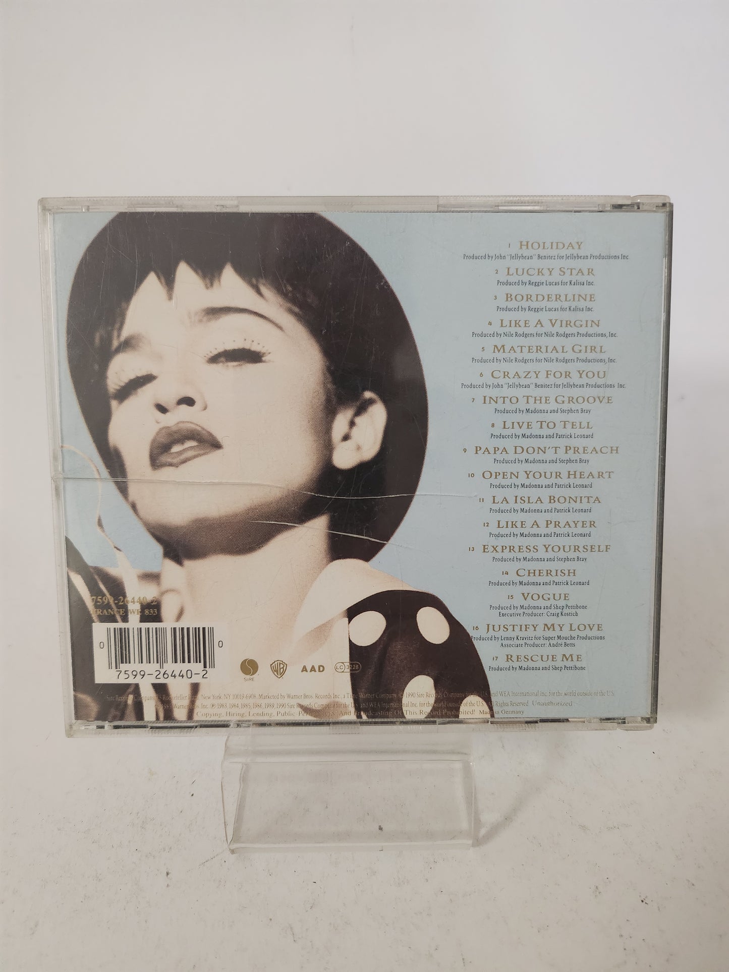 Madonna: the Immaculate Collectiom CD