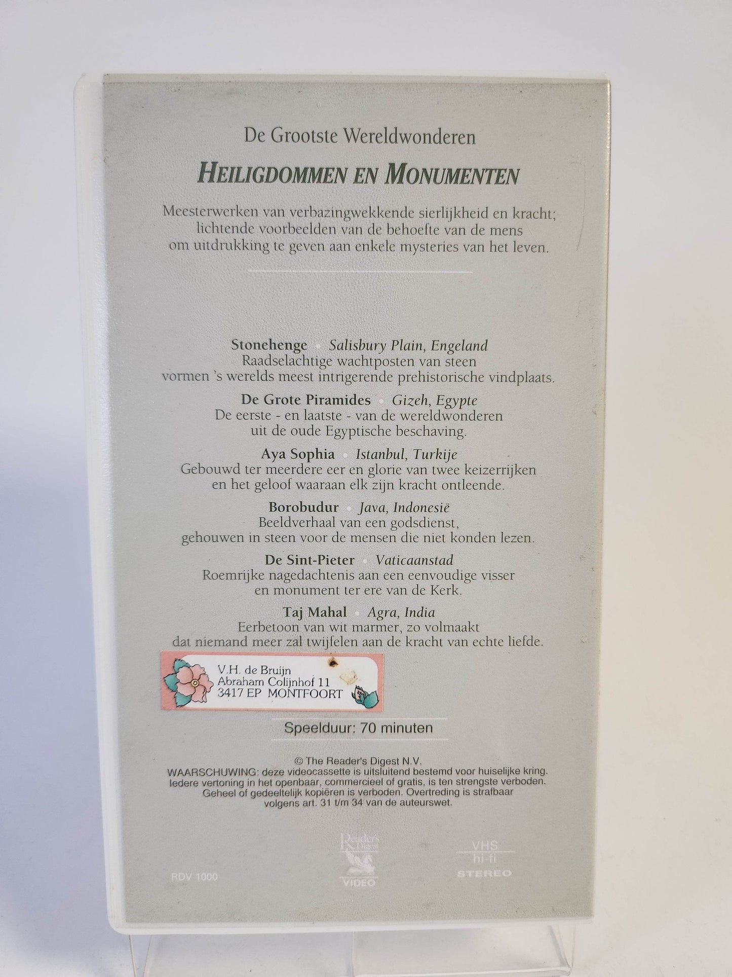 Grootste Wereldwonderen: Heiligdommen en Monumenten Geseald VHS - Feniks Gameshop