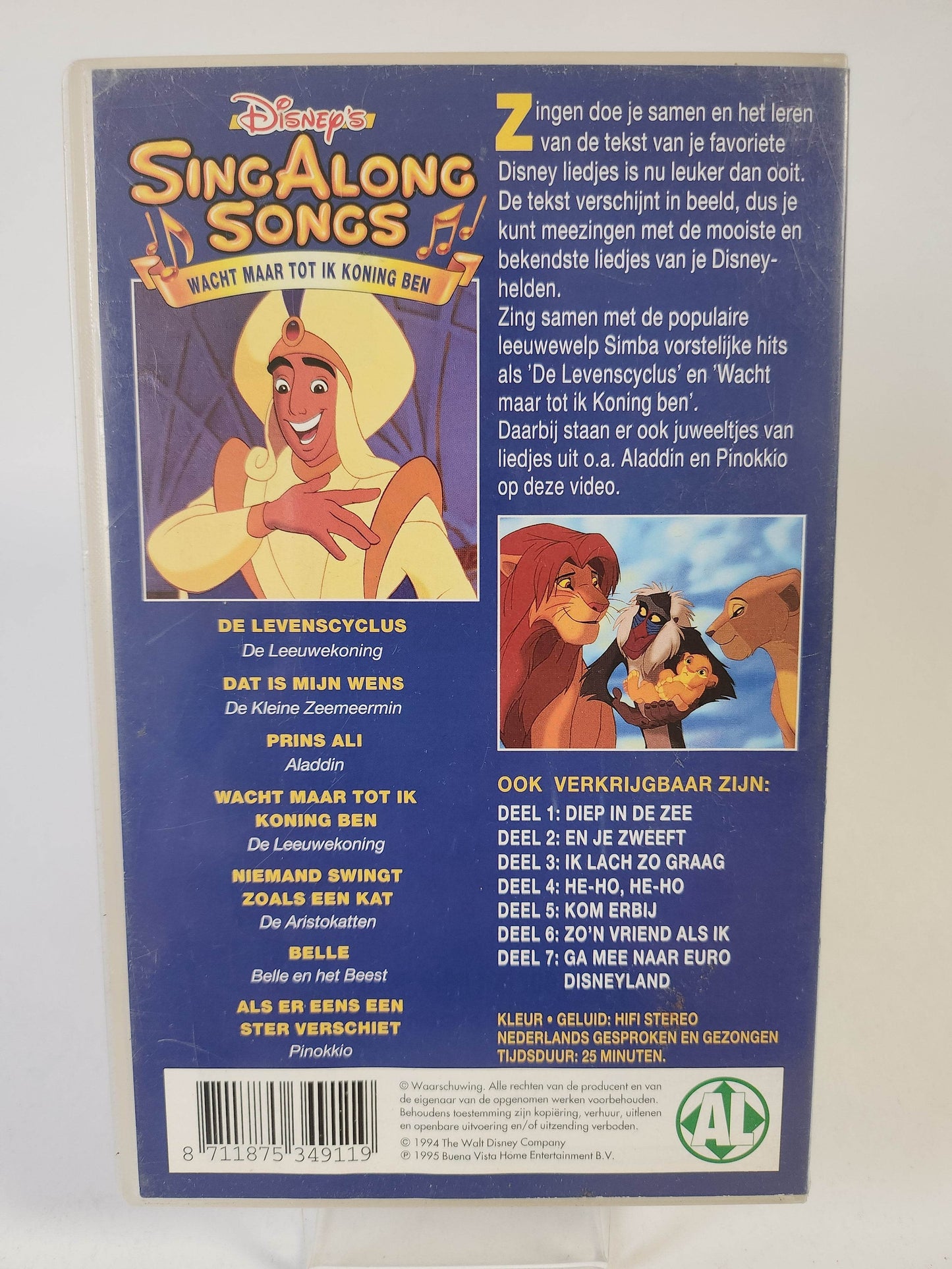 Disney's Sing Along Songs: Wacht maar tot ik Koning ben VHS Kids - Feniks Gameshop