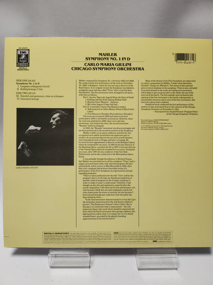 Mahler, Carlo Maria Giulini: Symphony No 1 in D & Chicago LP Vinyl