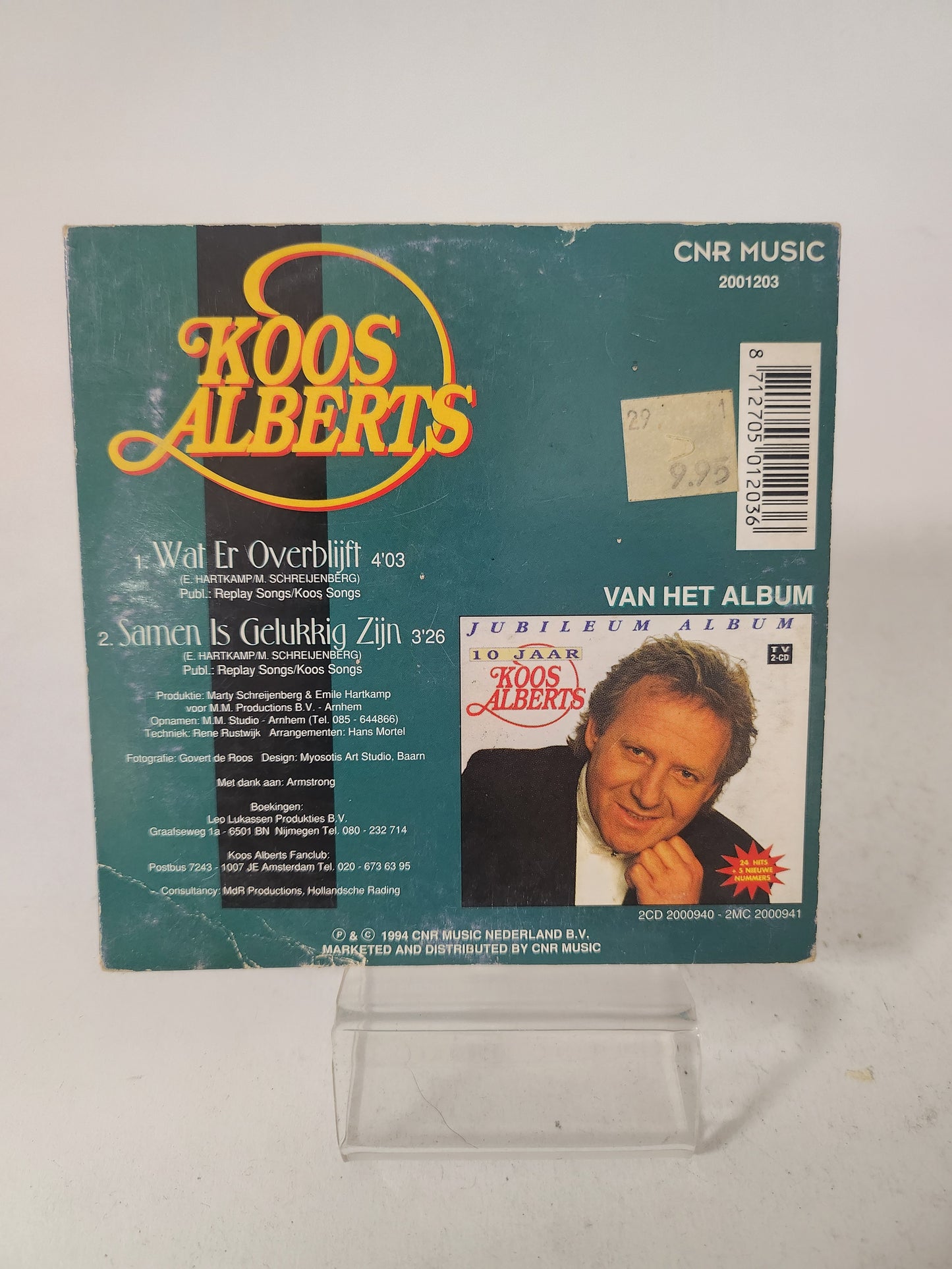 Koos Alberts: Wat er Overblijft CD Single