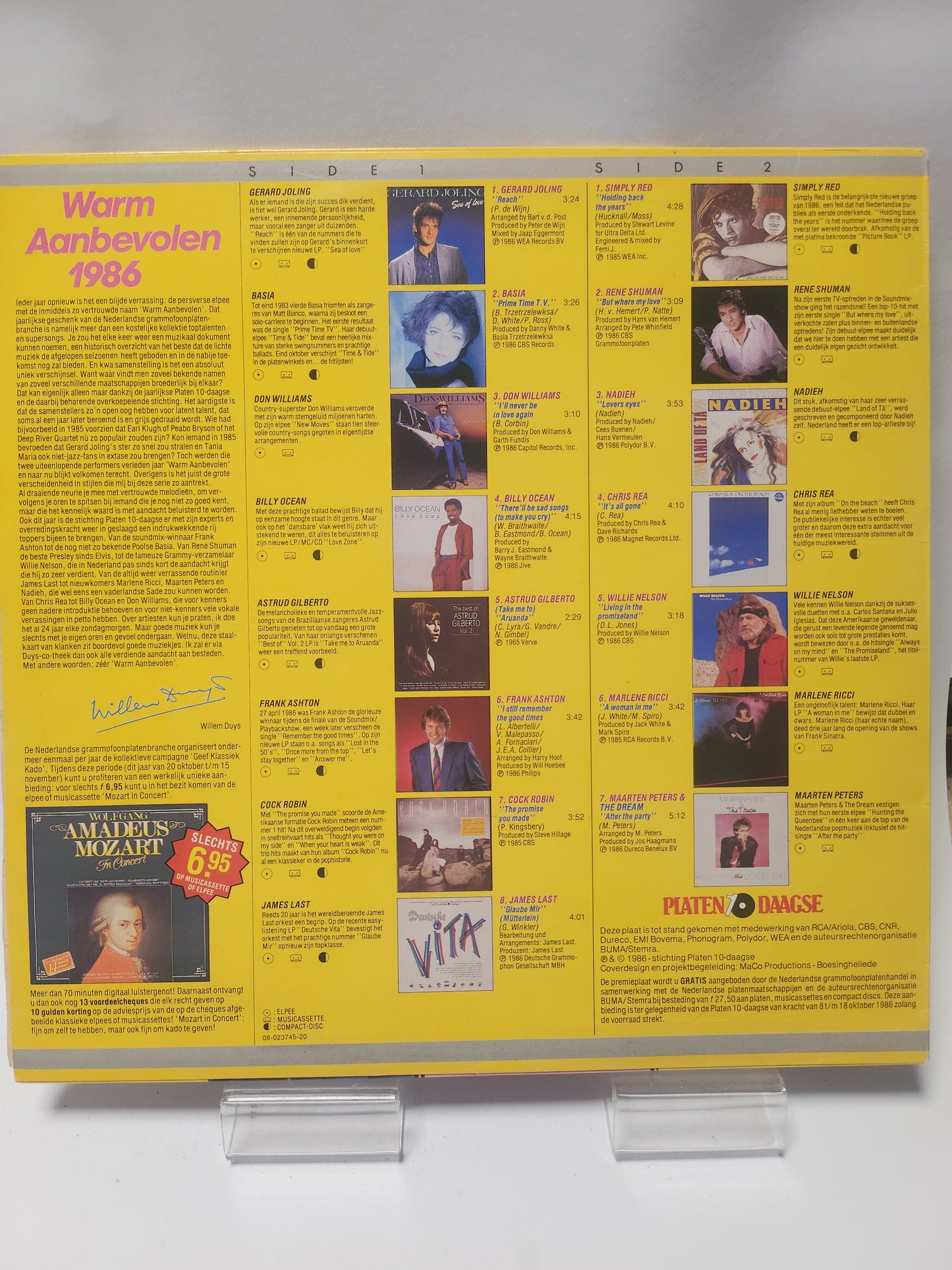Warm Aanbevolen 1986 LP Vinyl
