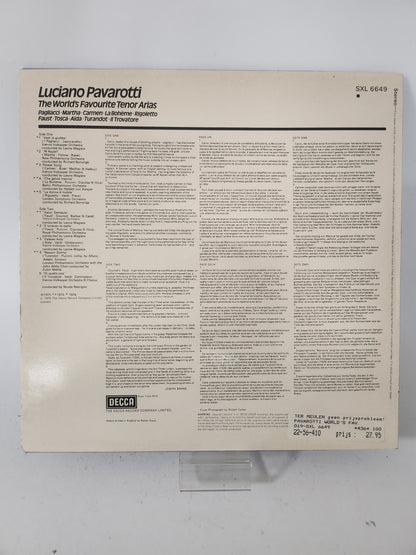 World's Favourite Tenor Arias: Luciano Pavarotti LP Vinyl
