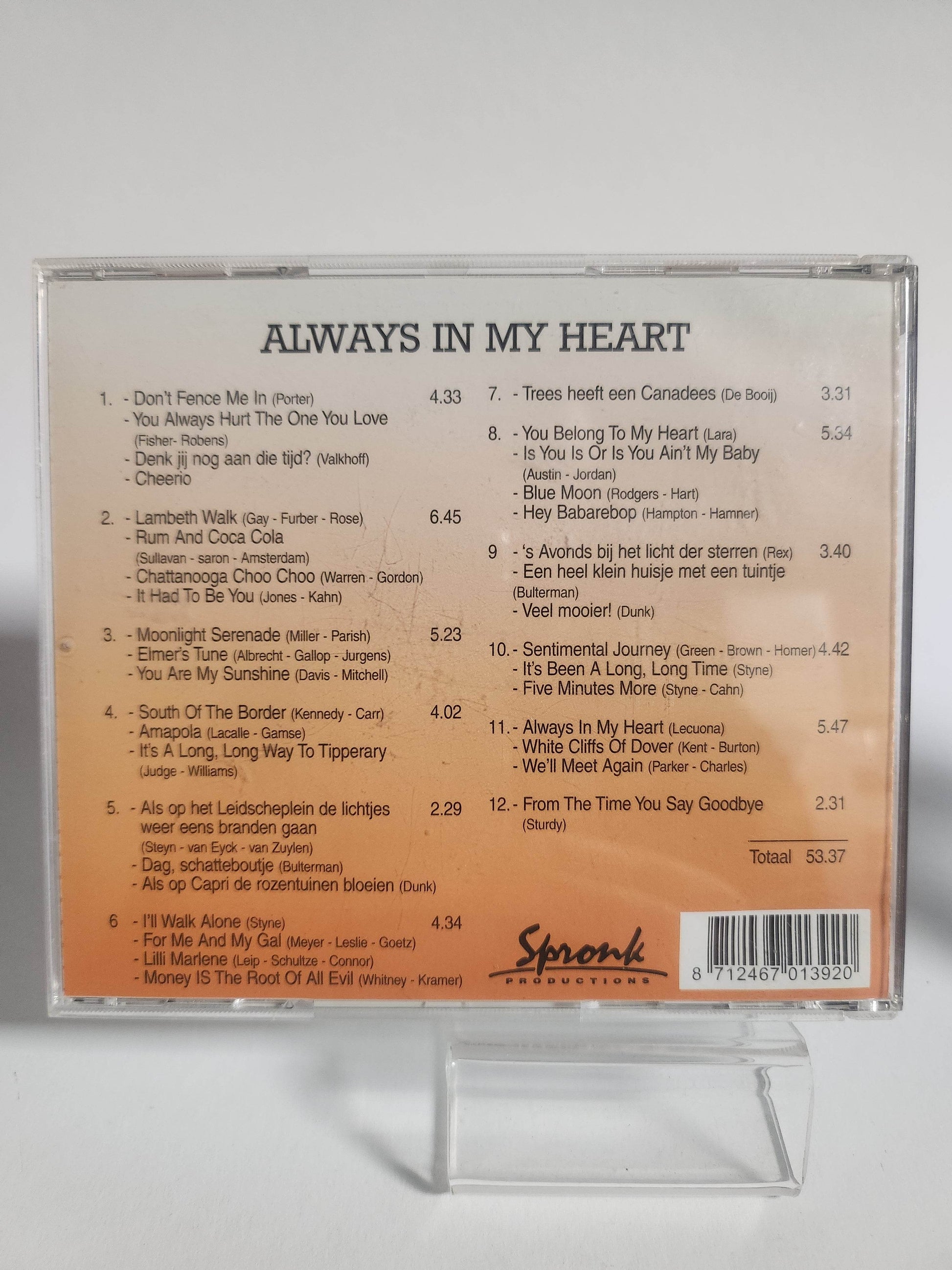 Joep Peters Trio: Always in My Heart CD - Feniks Gameshop