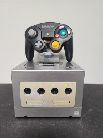 Nintendo GameCube Zilver + Originele Zwarte Controller