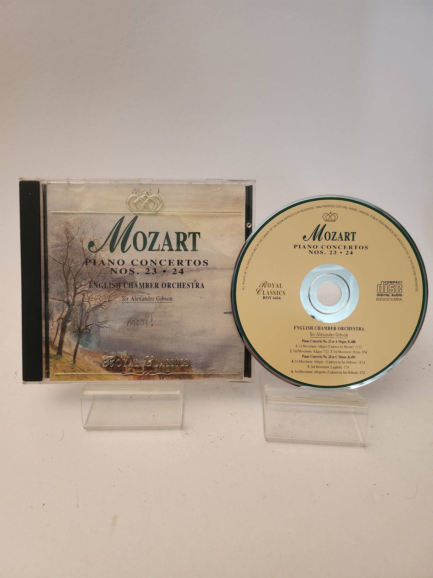 Mozart: Piano Concertos No 23 & 24 CD