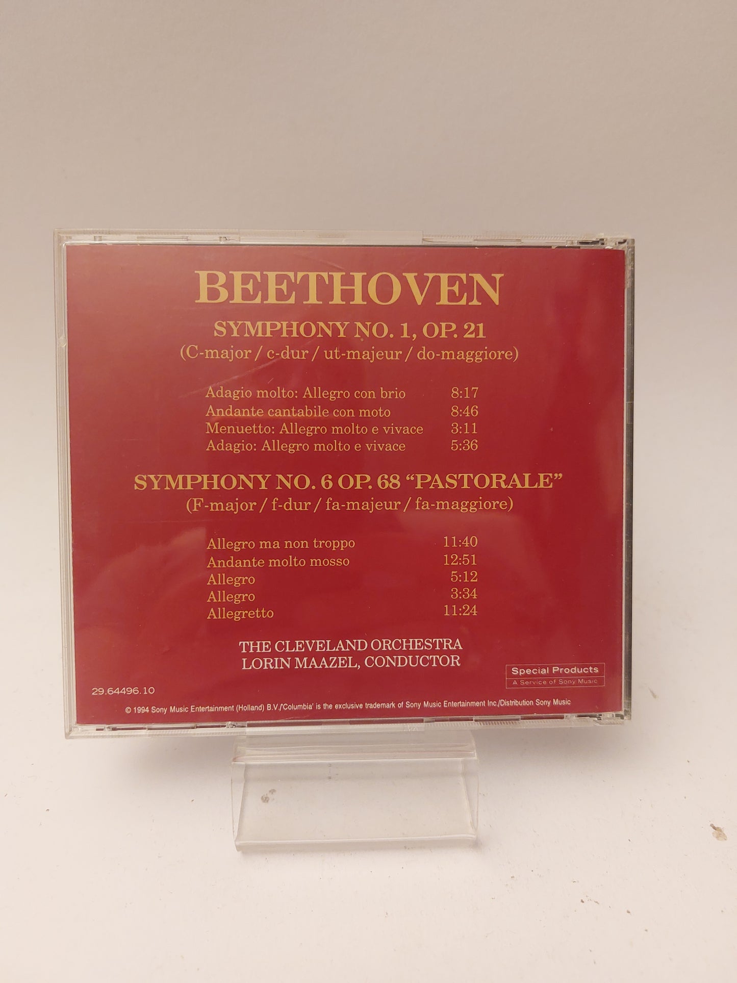 Beethoven: Symphony No 1 & No 6 CD