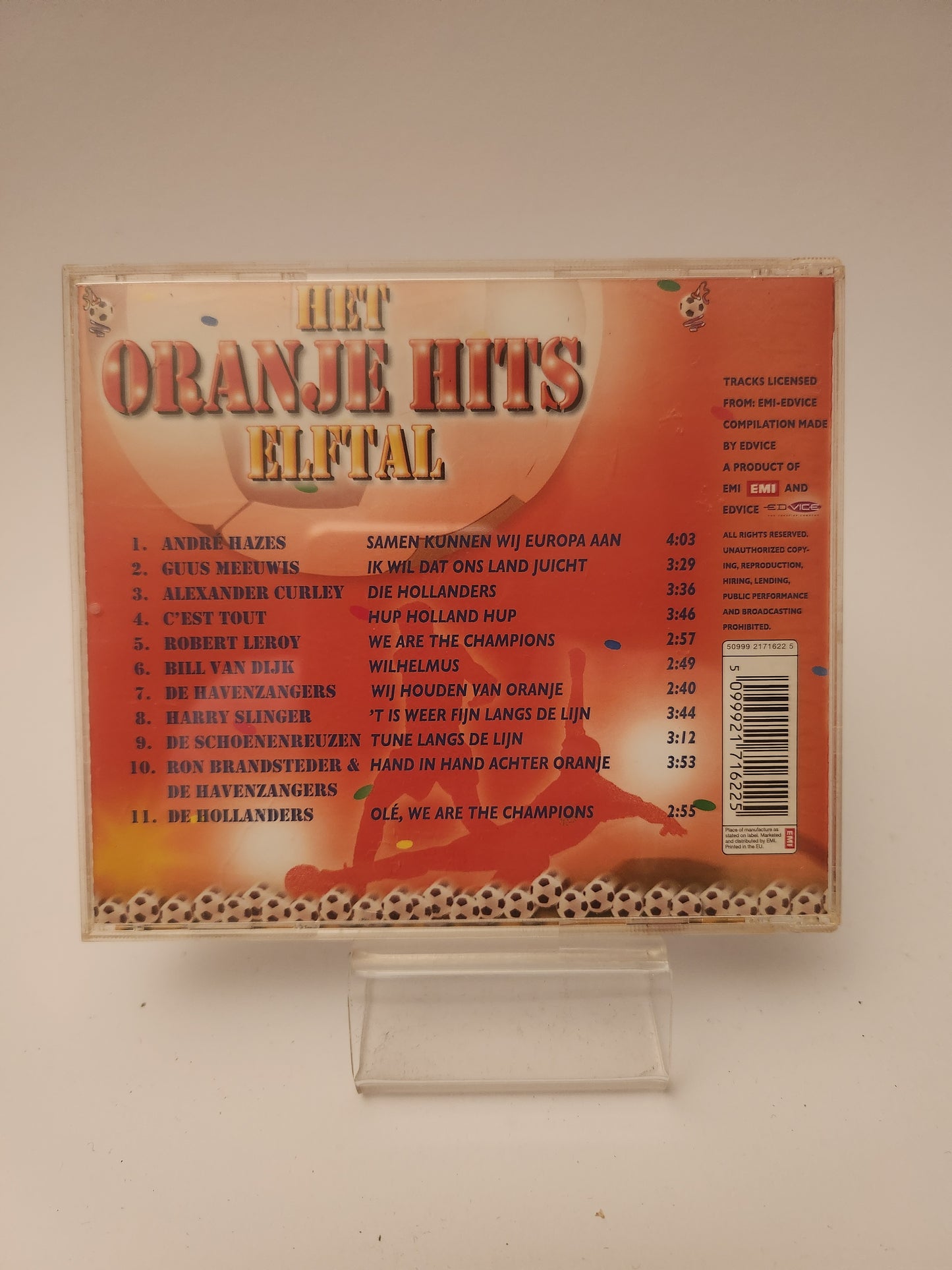 Oranje Hits Elftal CD