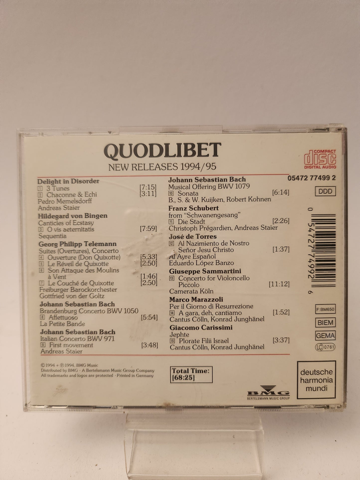 Quodlibet New Releases 1994/95 CD