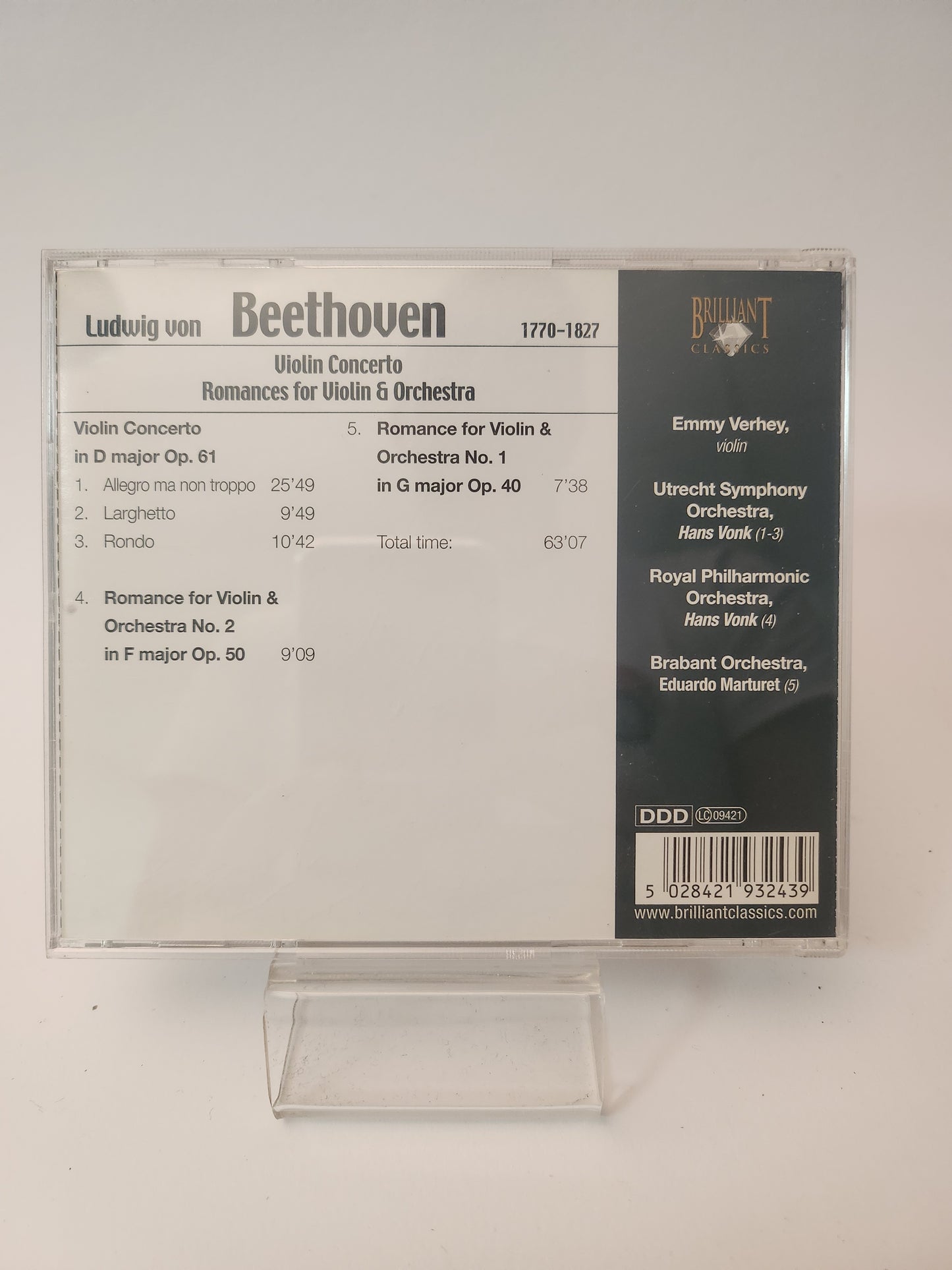 Beethoven: Violin Concerto CD
