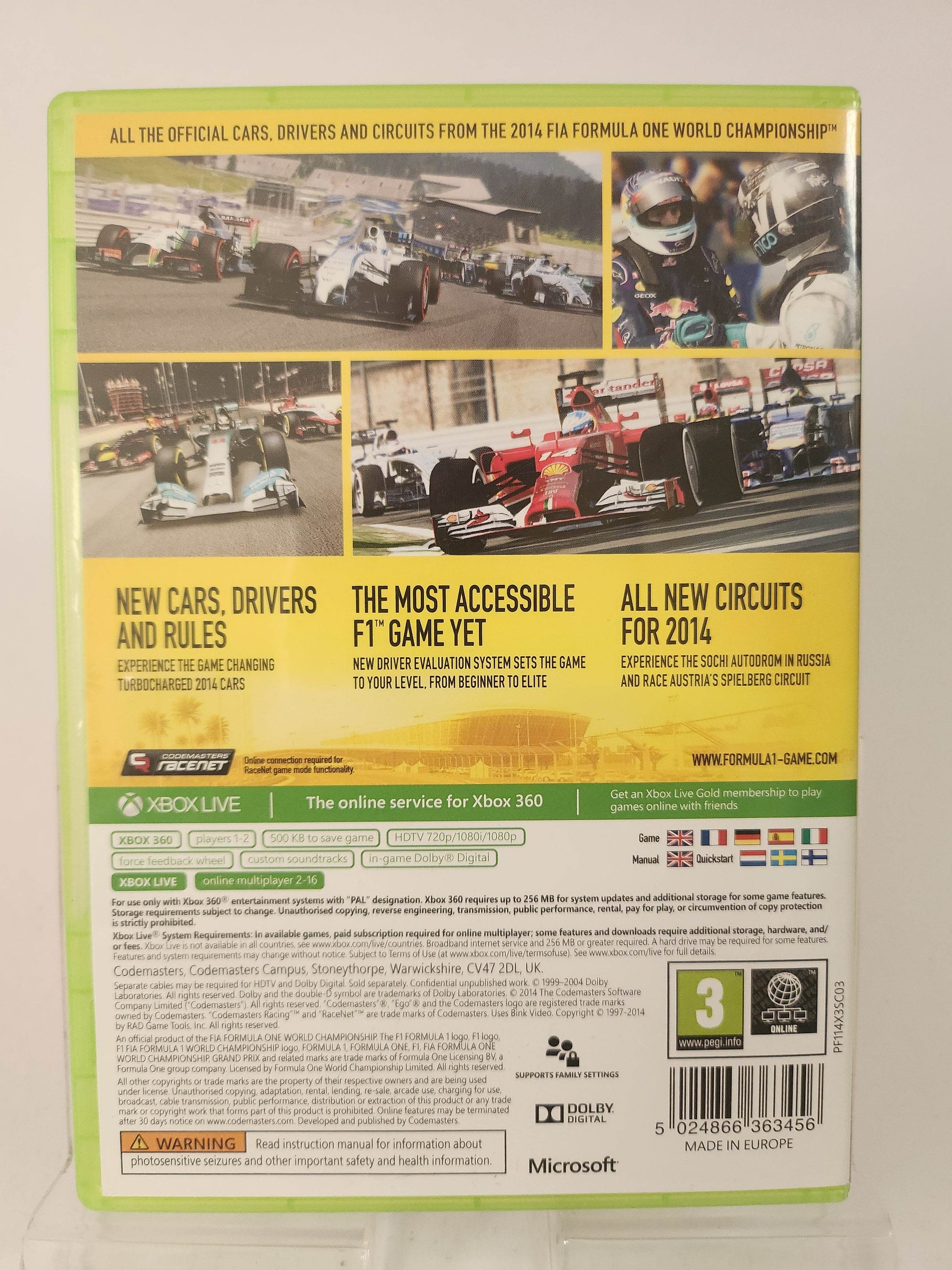 F1 2014 Xbox 360 - Feniks Gameshop