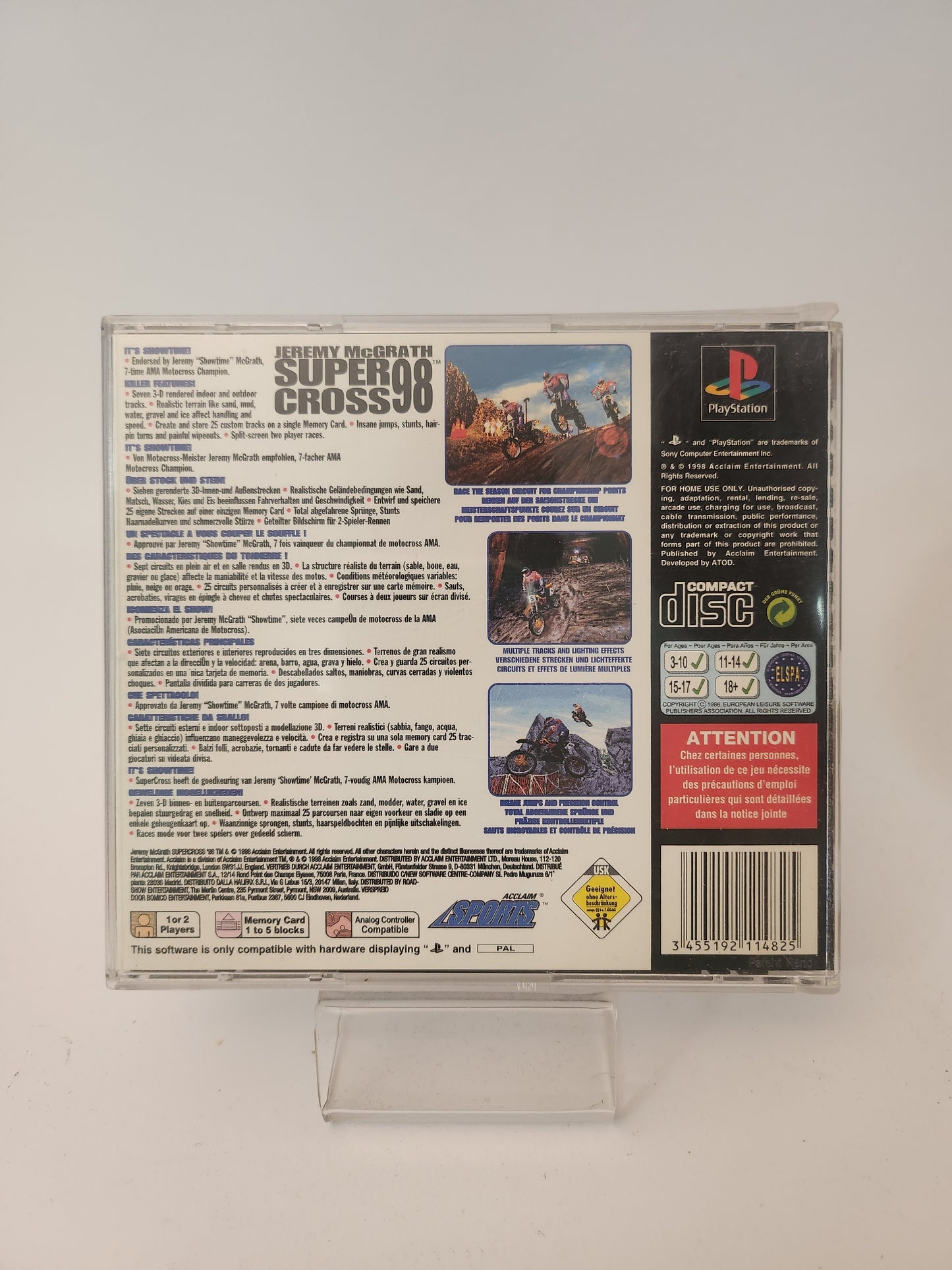 Jeremy McGrath Supercross '98 (No Book) PlayStation 1