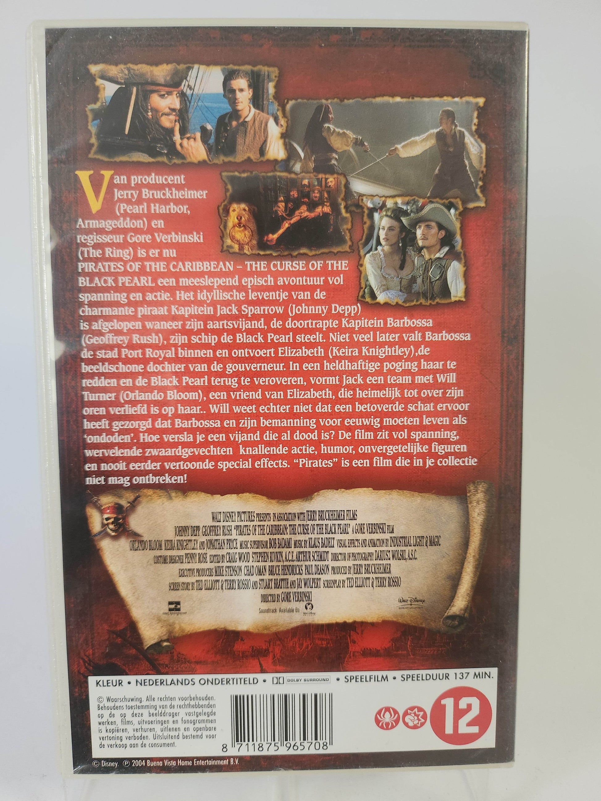 Pirates of the Caribbean the Curse of the Black Pearl VHS - Feniks Gameshop
