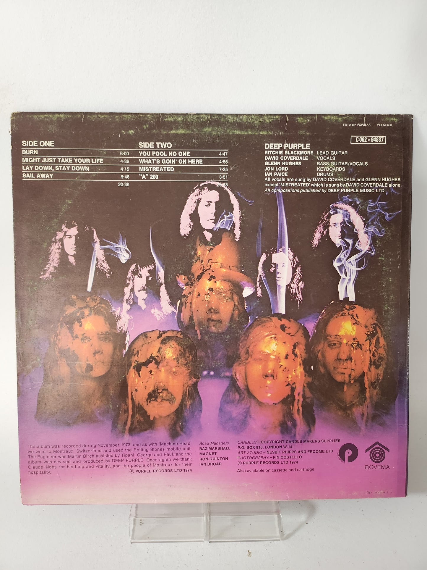 Burn: Deep Purple LP Vinyl