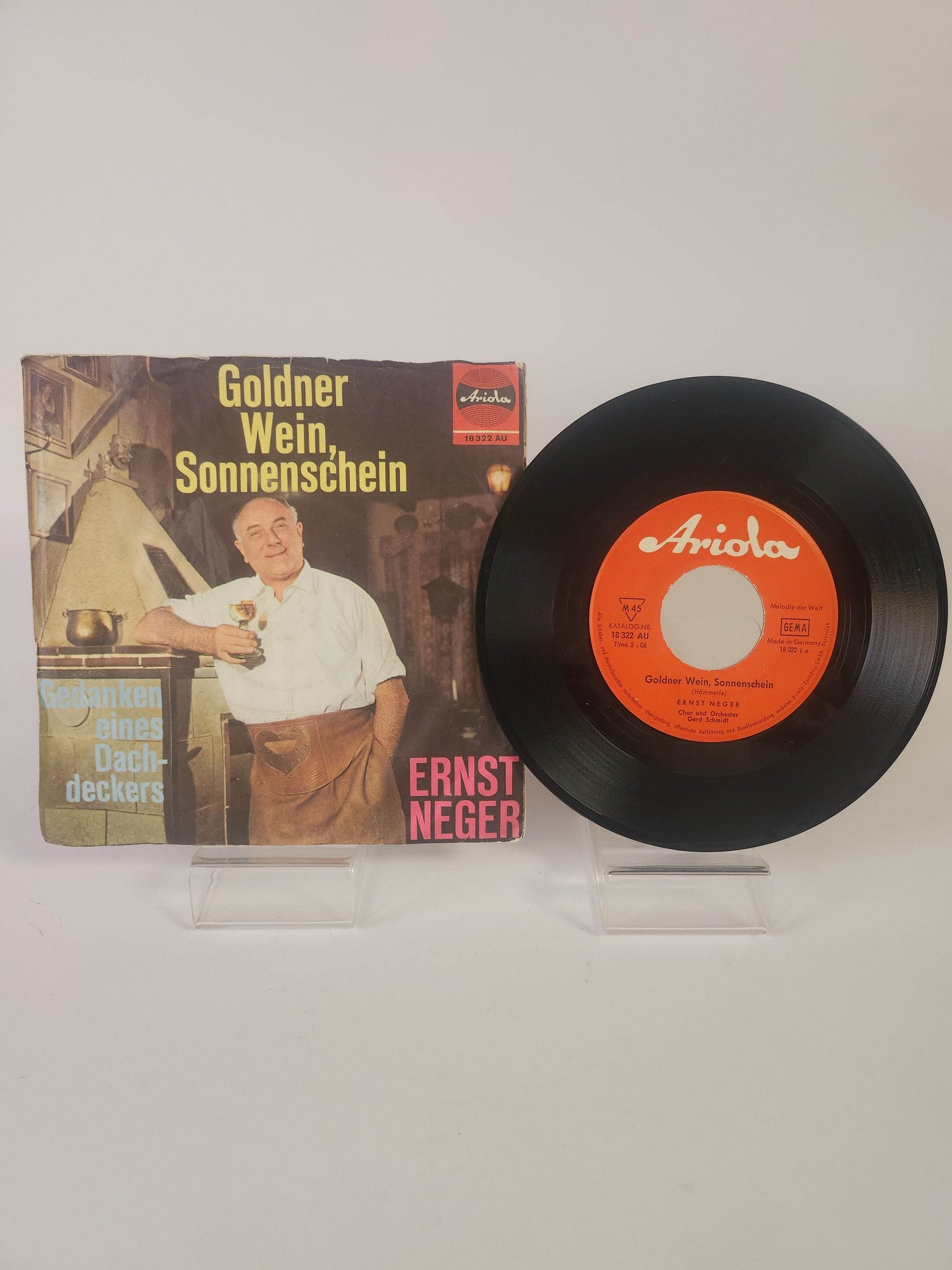 Ernst Neger: Goldner Wein, Sonnenschein Single Vinyl - Feniks Gameshop