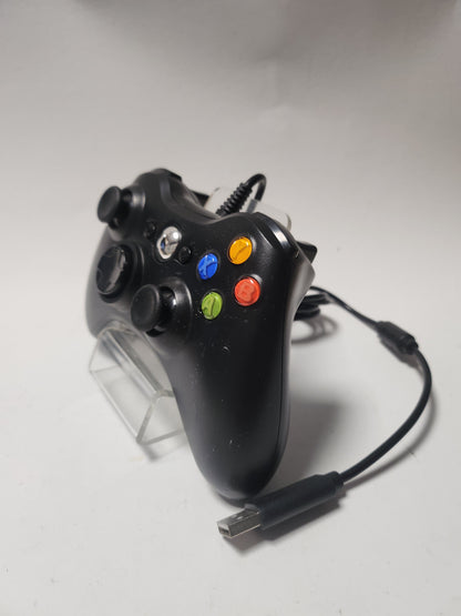 Zwarte Bedrade Controller Xbox 360