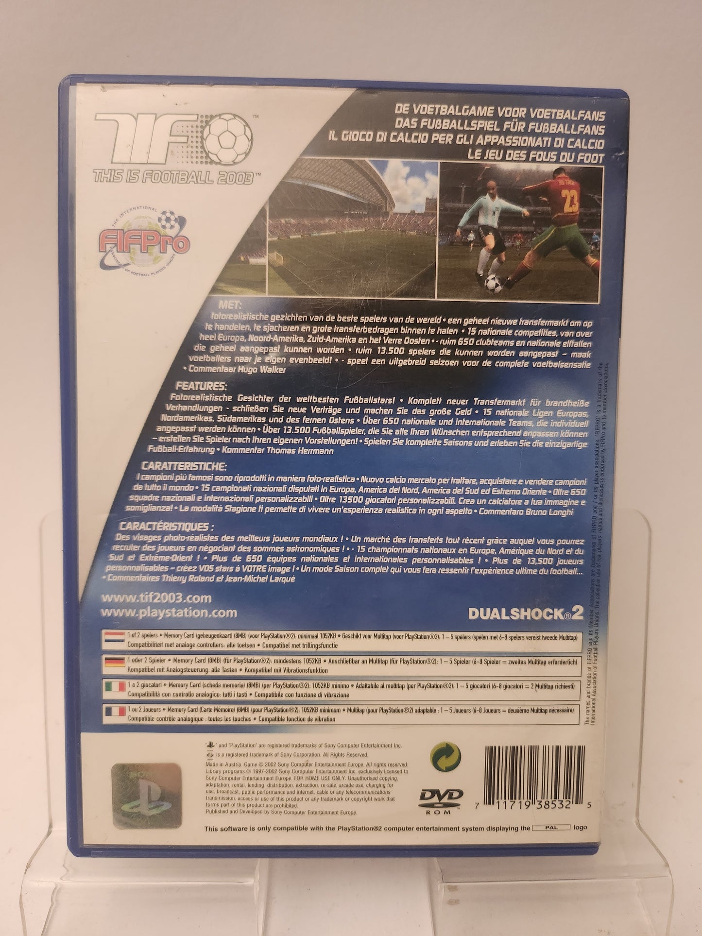 This is Football 2003 + Scee Catalogue Video 3+ Bonus Disc Playstation 2
