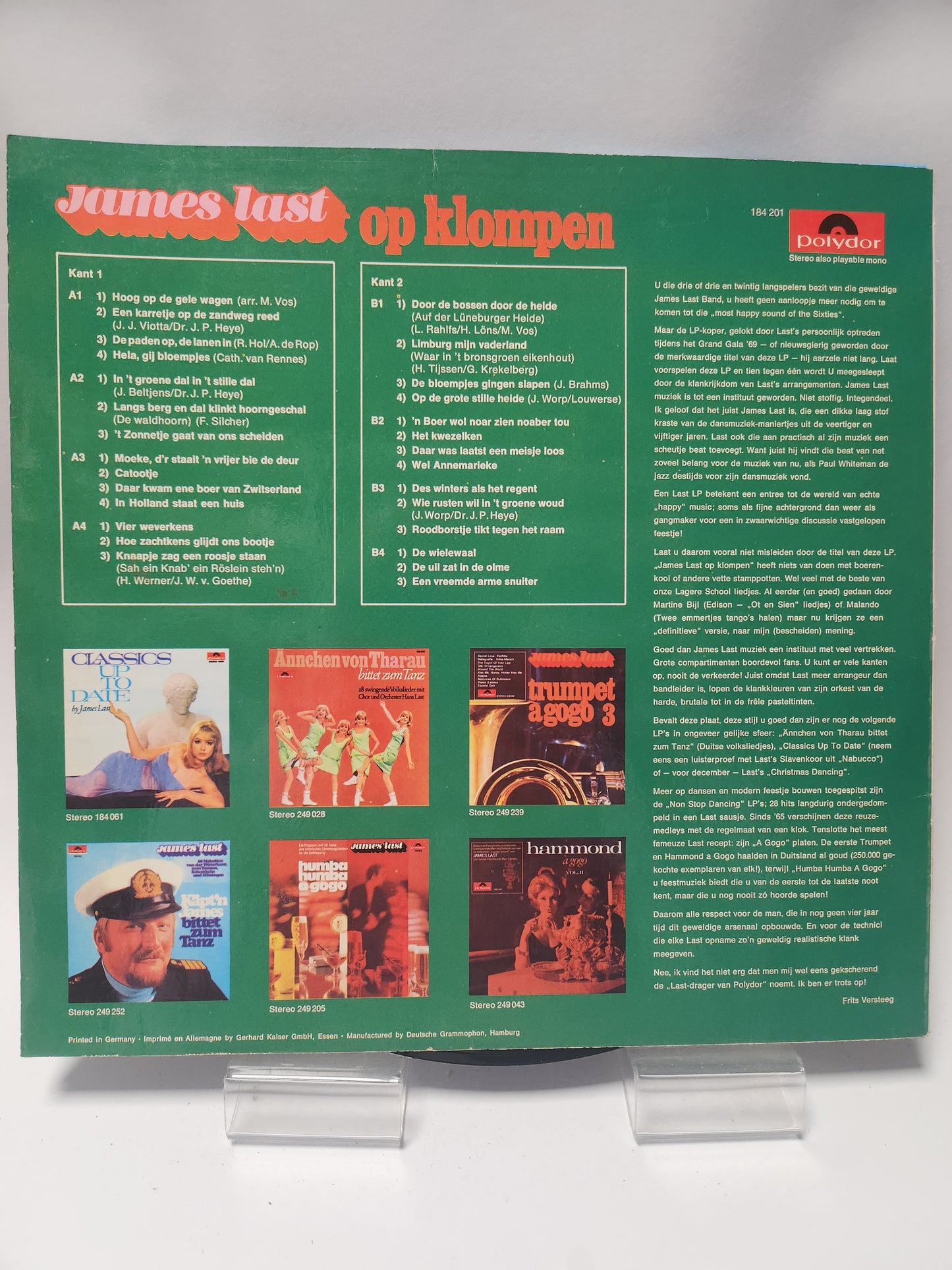 James Last op Klompen LP Vinyl