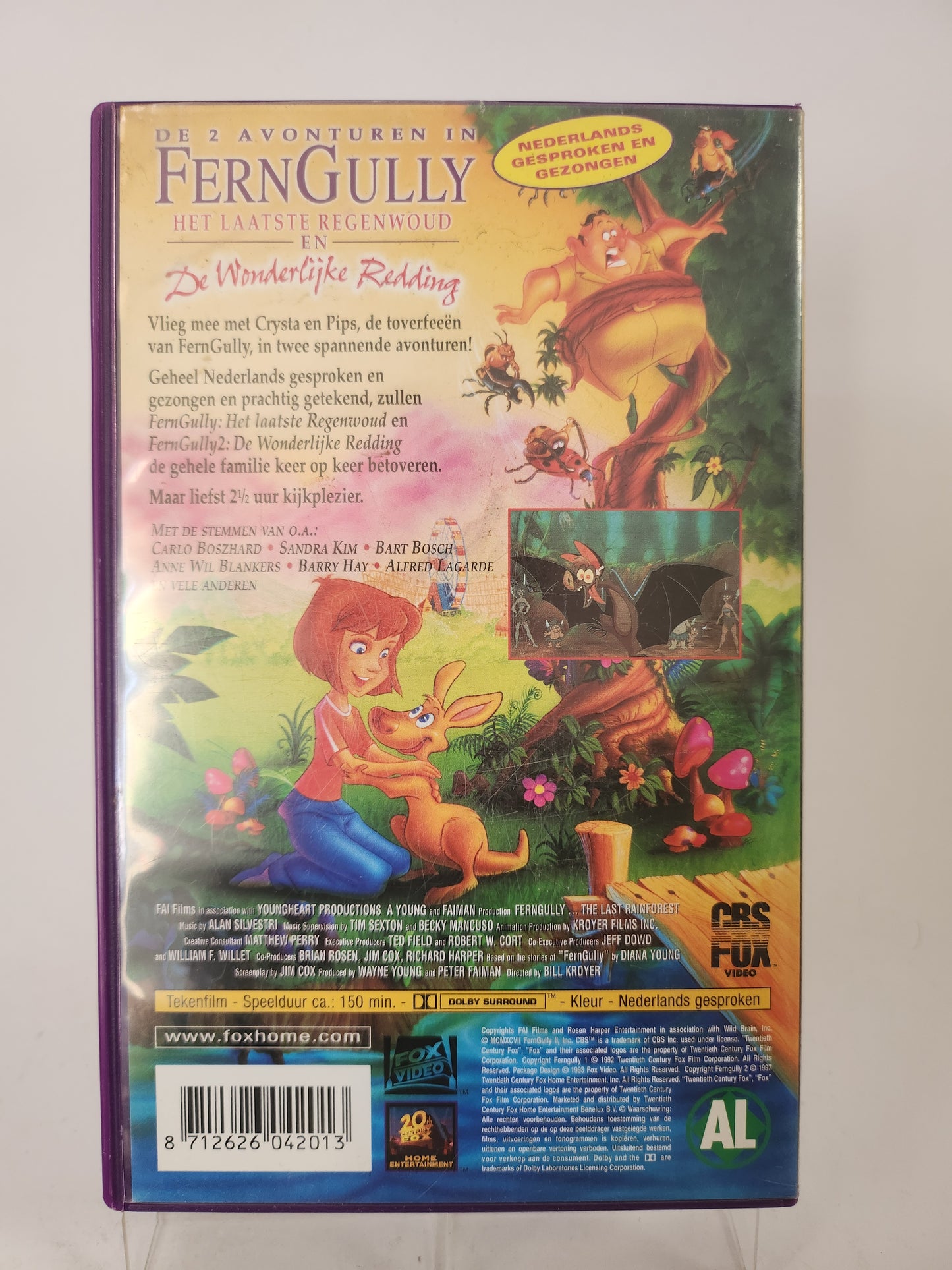 Ferngully "de 2 Avonturen" VHS Kids