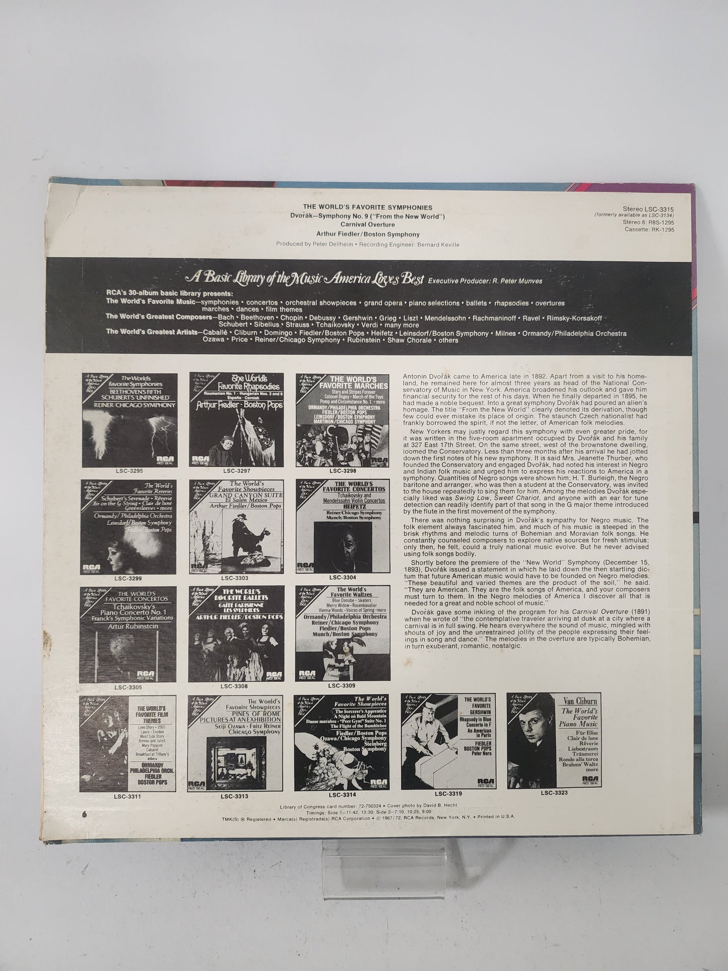 World's Favorite Symphonies: Arthur Fiedler LP Vinyl