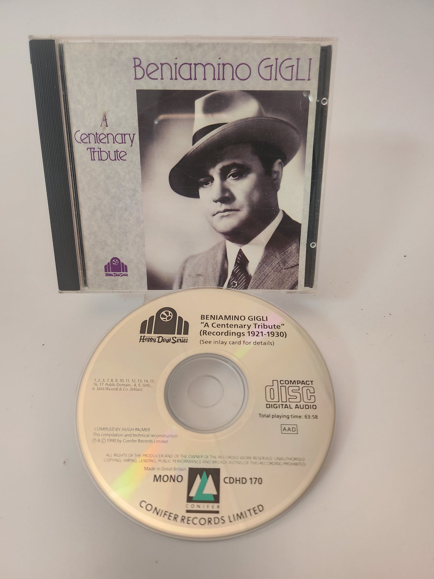 Beniamino Gigli: A Centenary Tribute CD