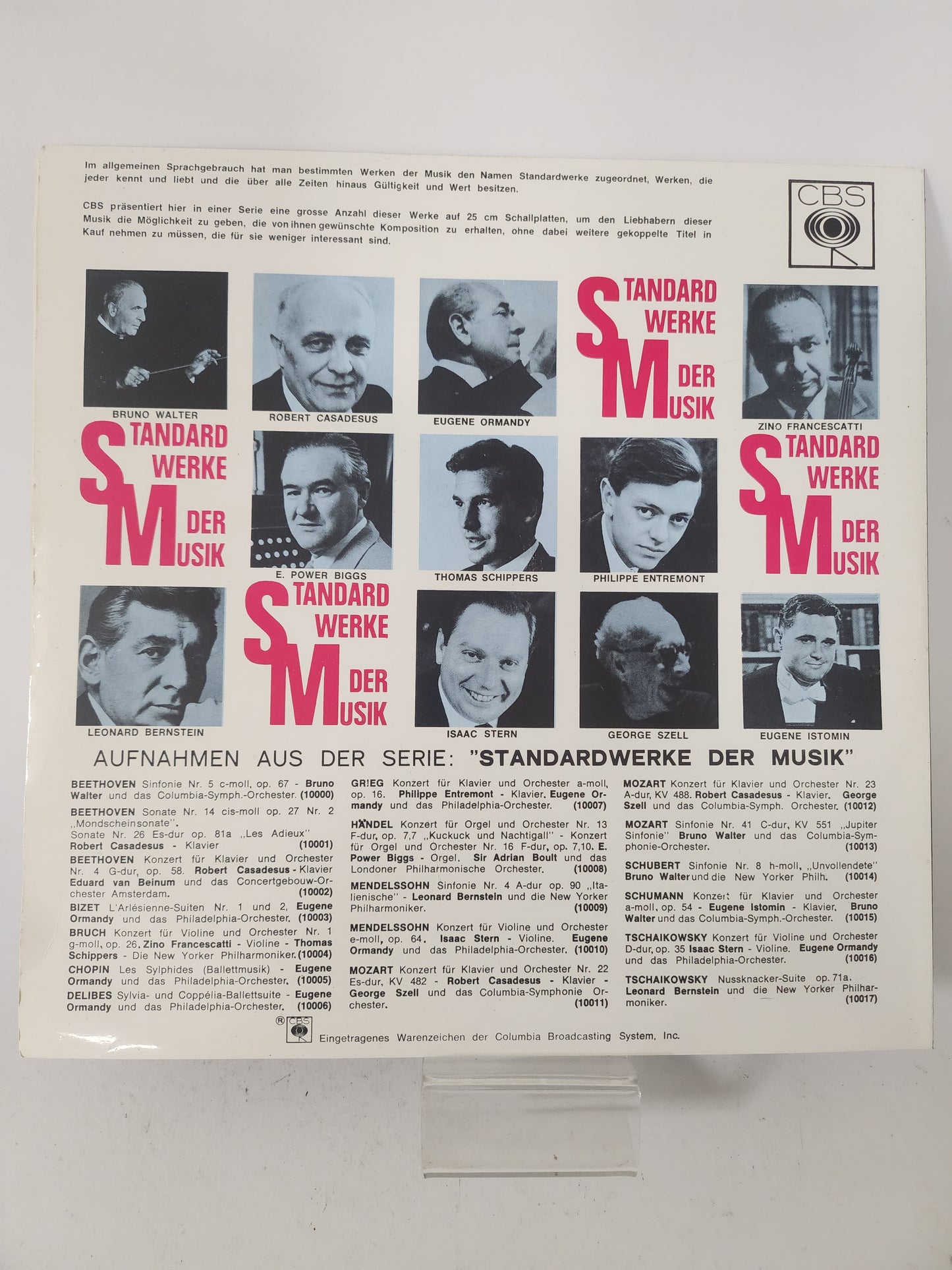 Mozart: Bruno Walter LP Vinyl