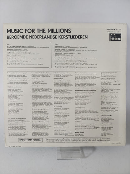 Music for the Millions: Beroemde Nederlandse Kerstliederen LP Vinyl