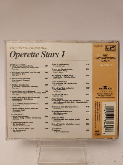 The Unforgettable... Operette Stars 1 CD