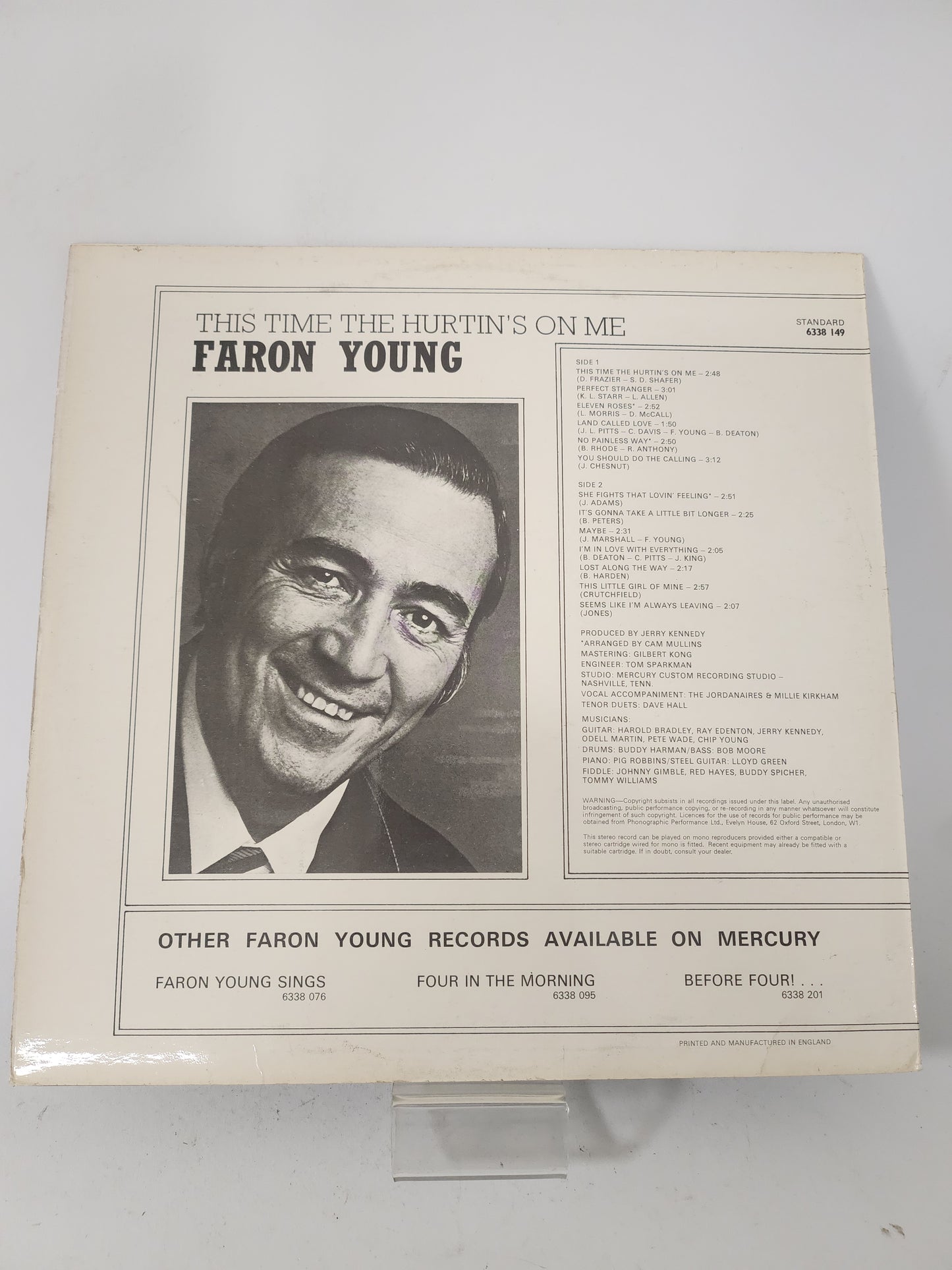 This Time the Hurtin' is On Me: Faron Young LP Vinyl