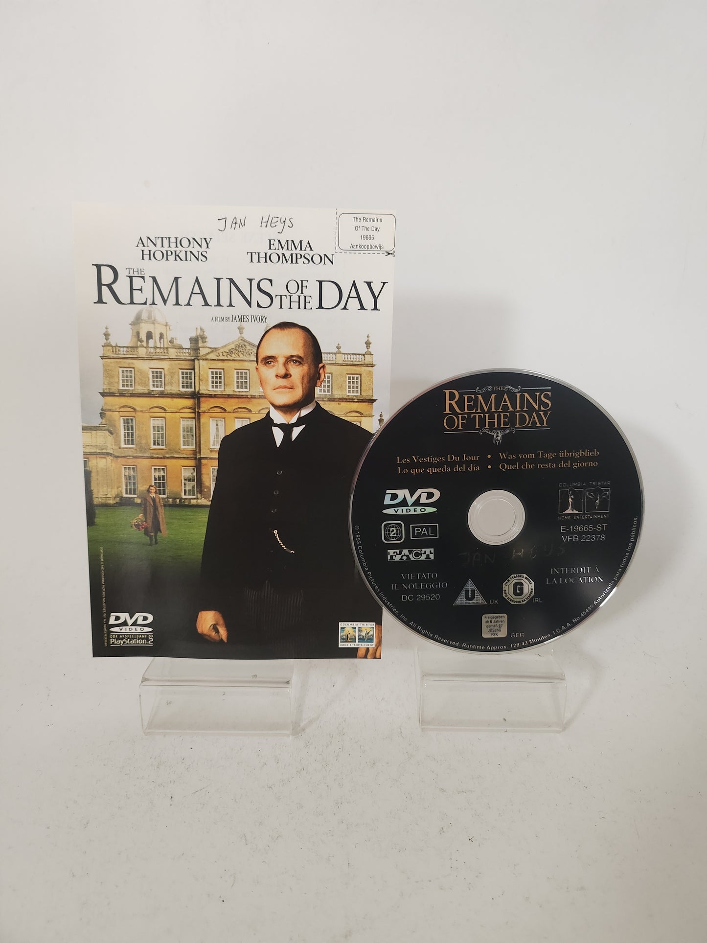 Remains of the Day Dvd