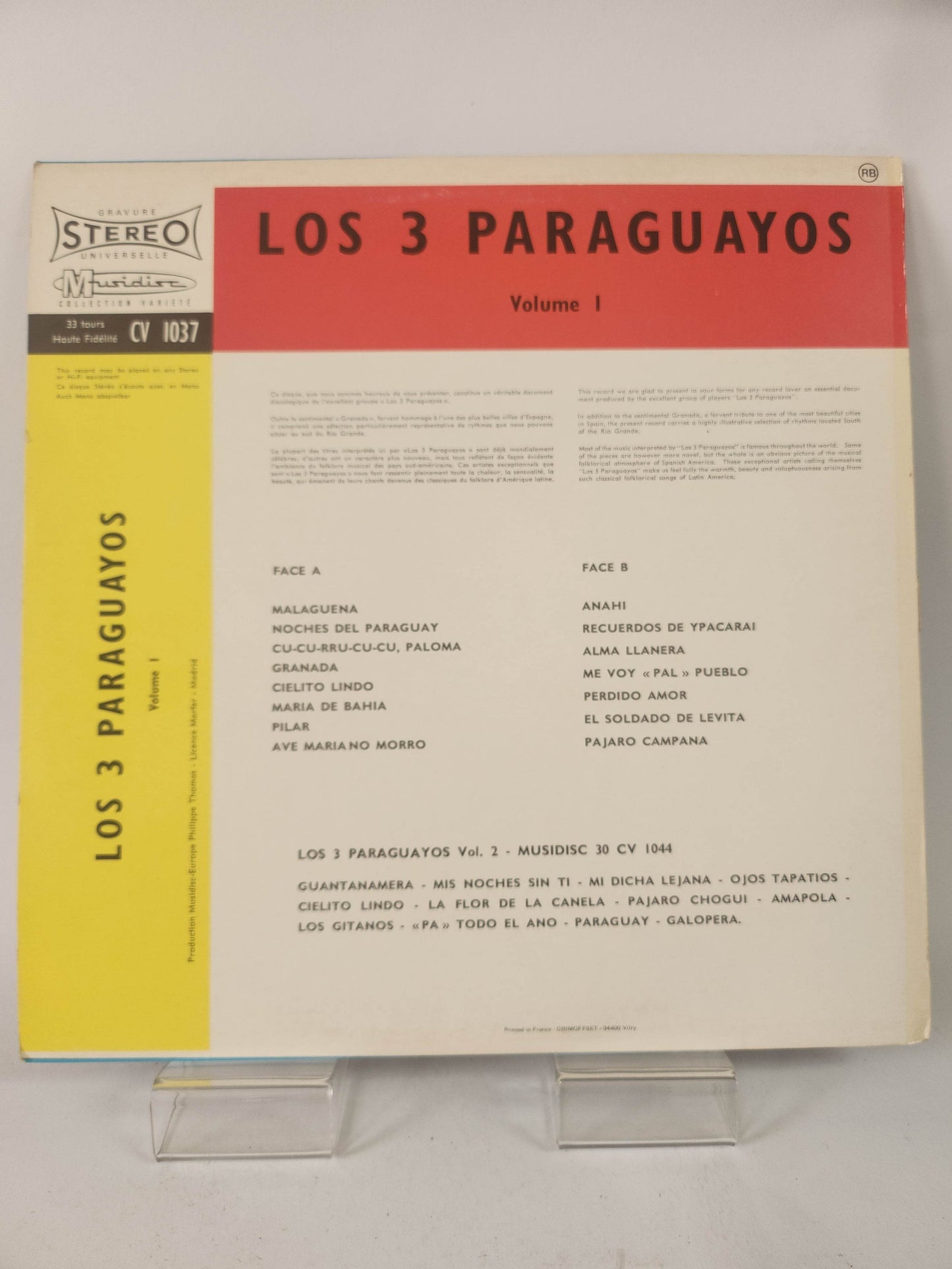 Los 3 Paraguayos Volume 1 LP Vinyl - Feniks Gameshop