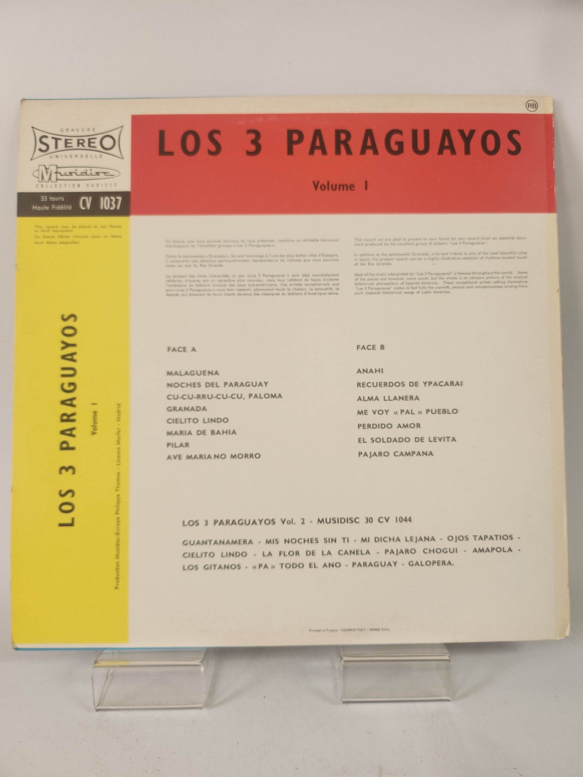 Los 3 Paraguayos Volume 1 LP Vinyl - Feniks Gameshop