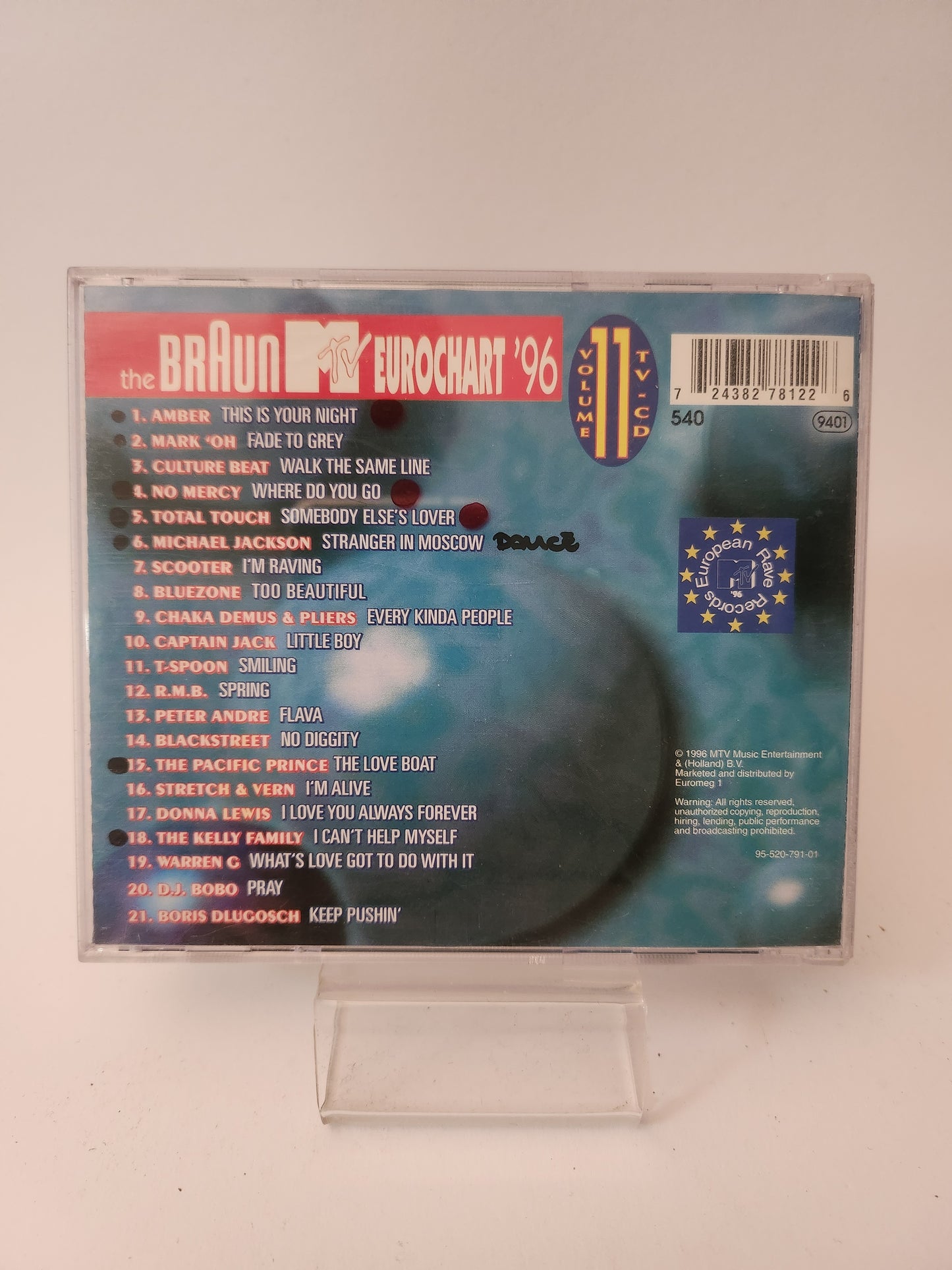 MTV Eurochart '96 Volume 11 CD