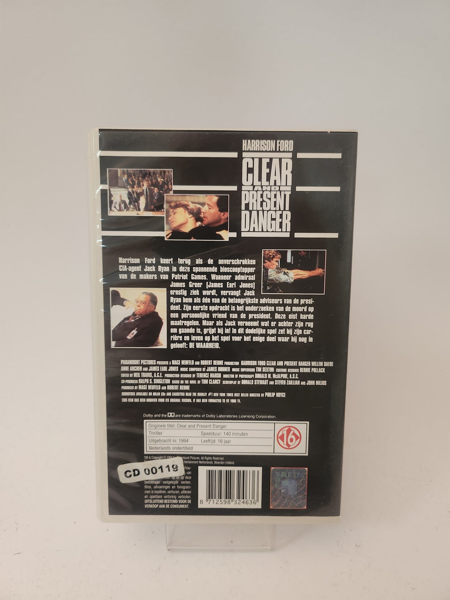 Clear and Present Danger VHS