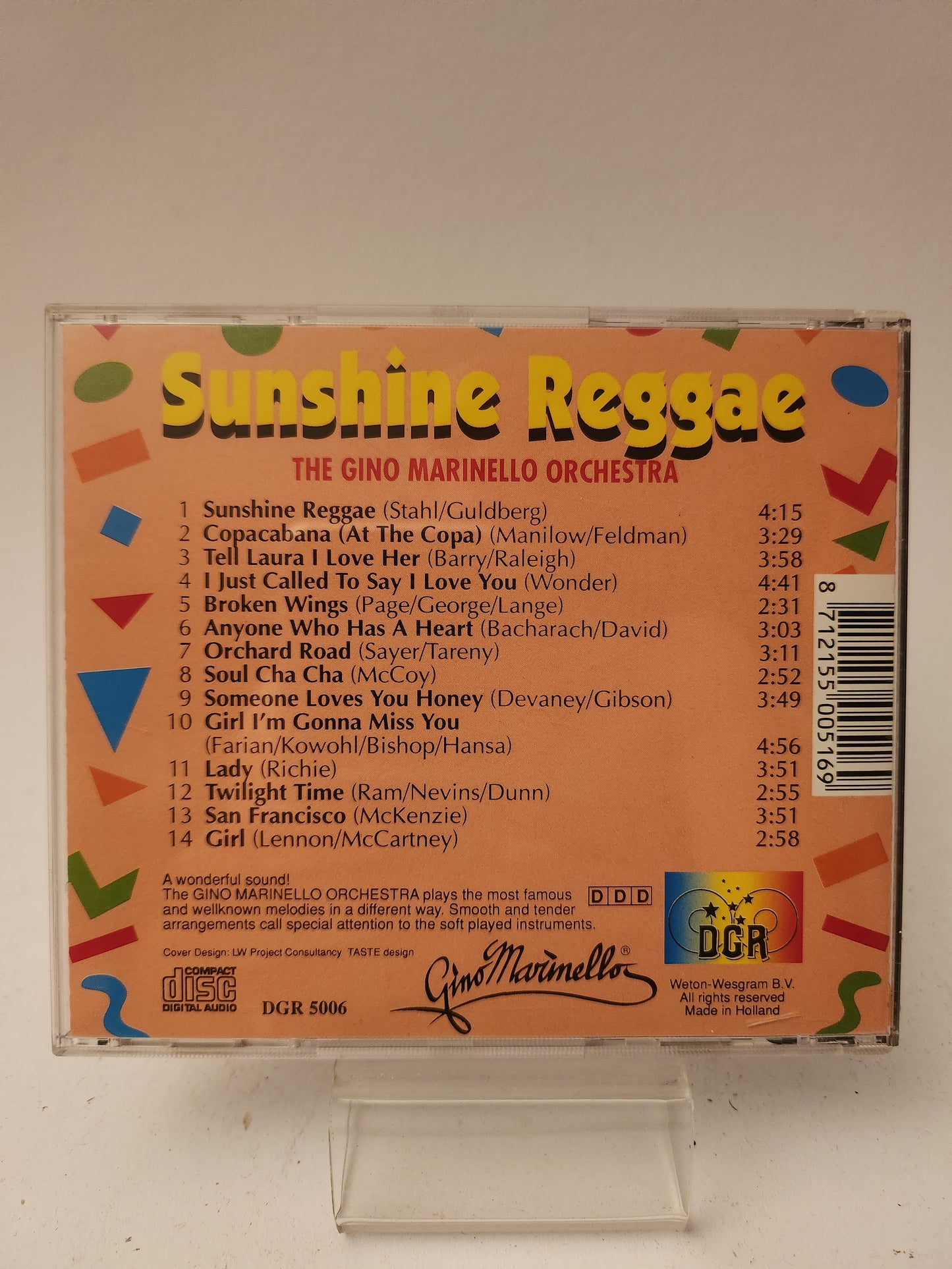 Sunshine Reggae: the Gino Marinello Orchestra CDc