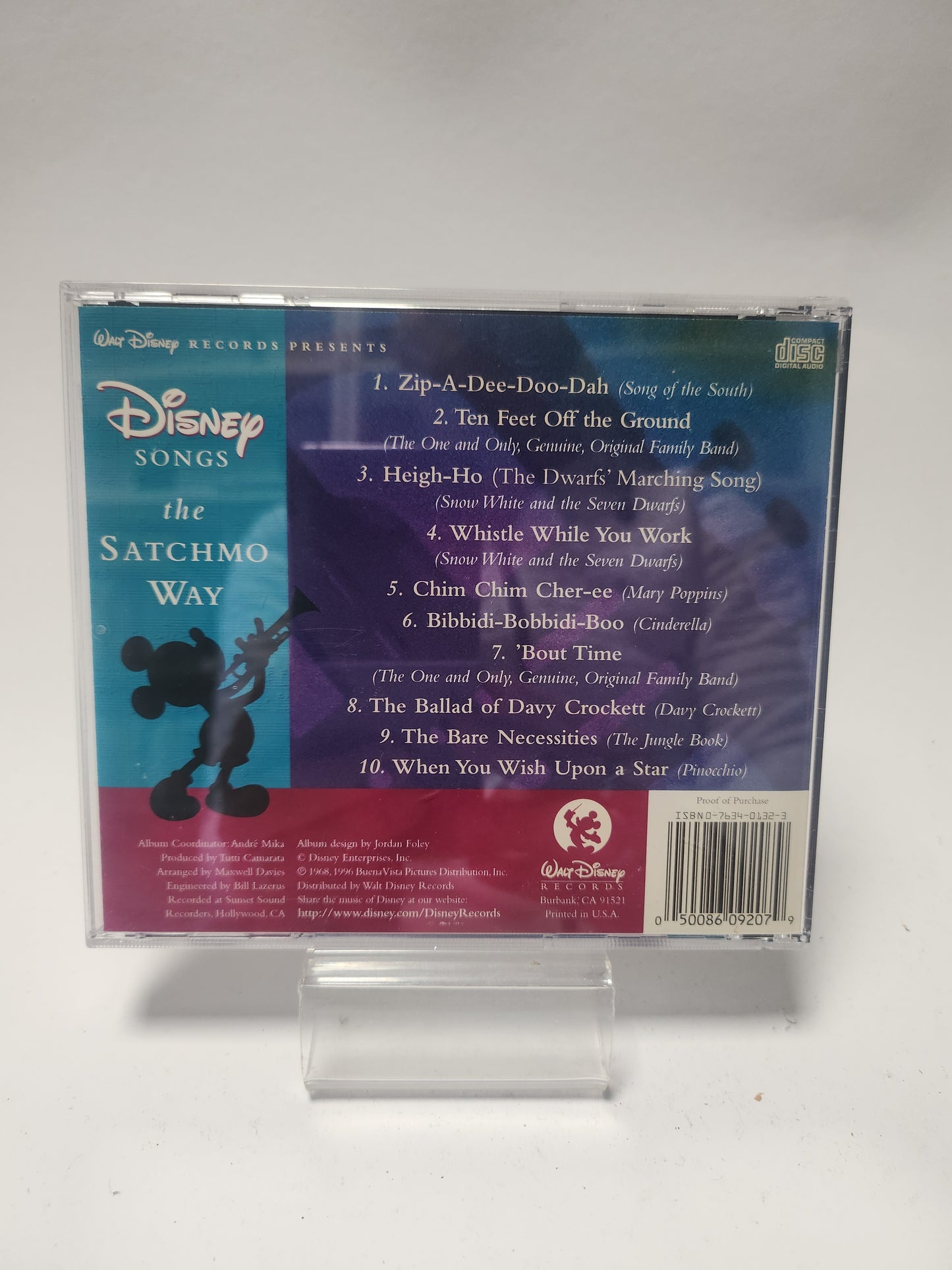 Disney Songs the Satcho Way CD