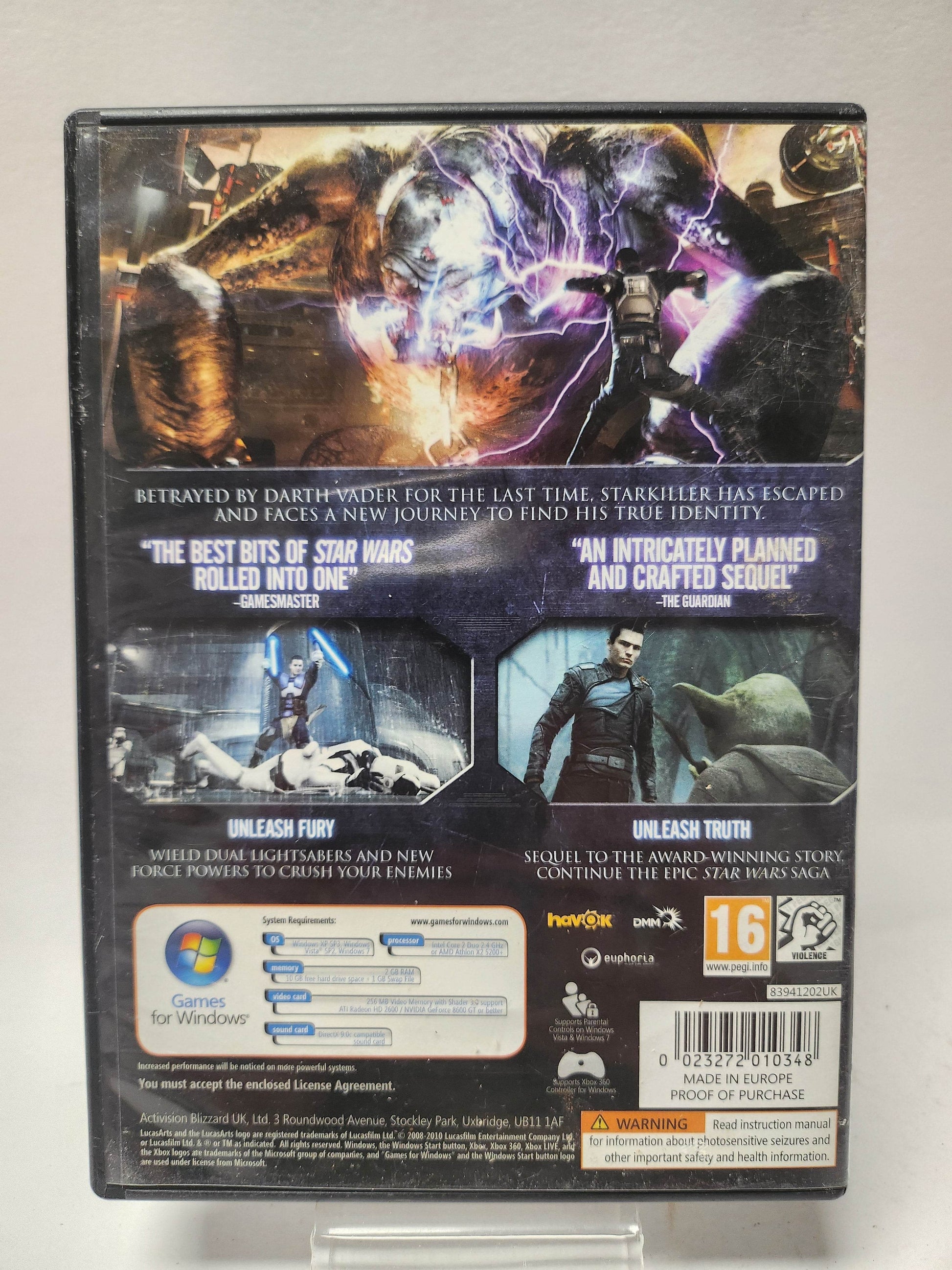 Star Wars the Force Unleashed II (No Book) PC - Feniks Gameshop