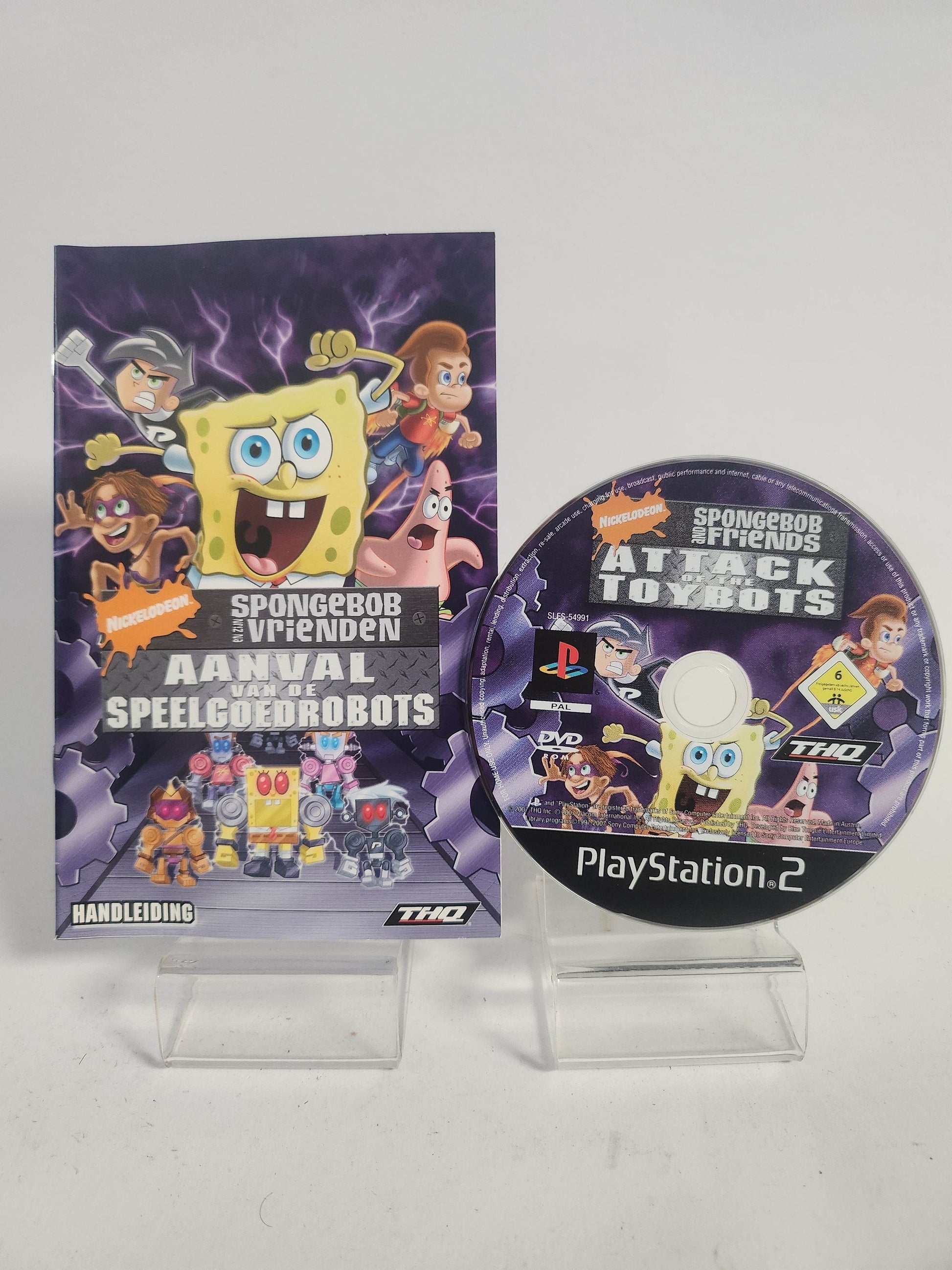 SpongeBob en zijn Vrienden Aanval van Speelgoedrobots PS2 - Feniks Gameshop