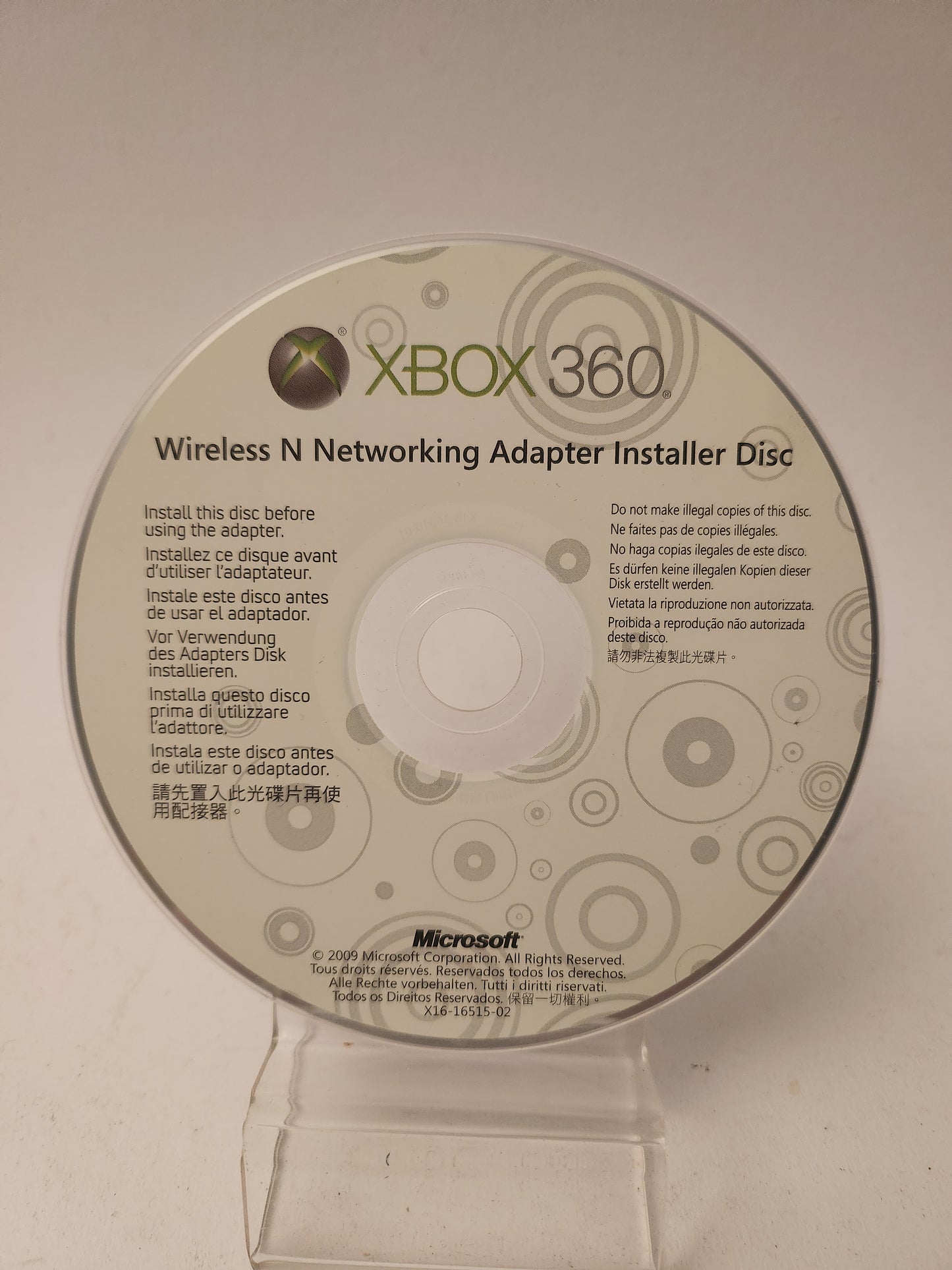 Wireless N Networking Adapter Installer Disc Xbox 360