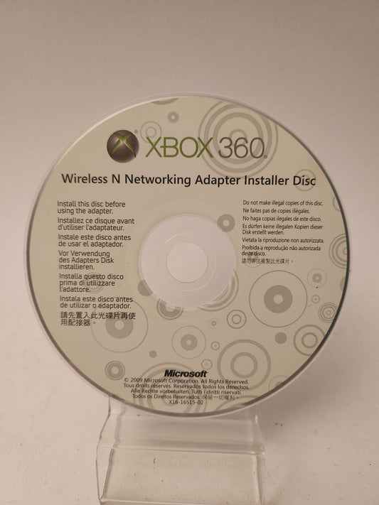 Wireless N Networking Adapter Installer Disc Xbox 360
