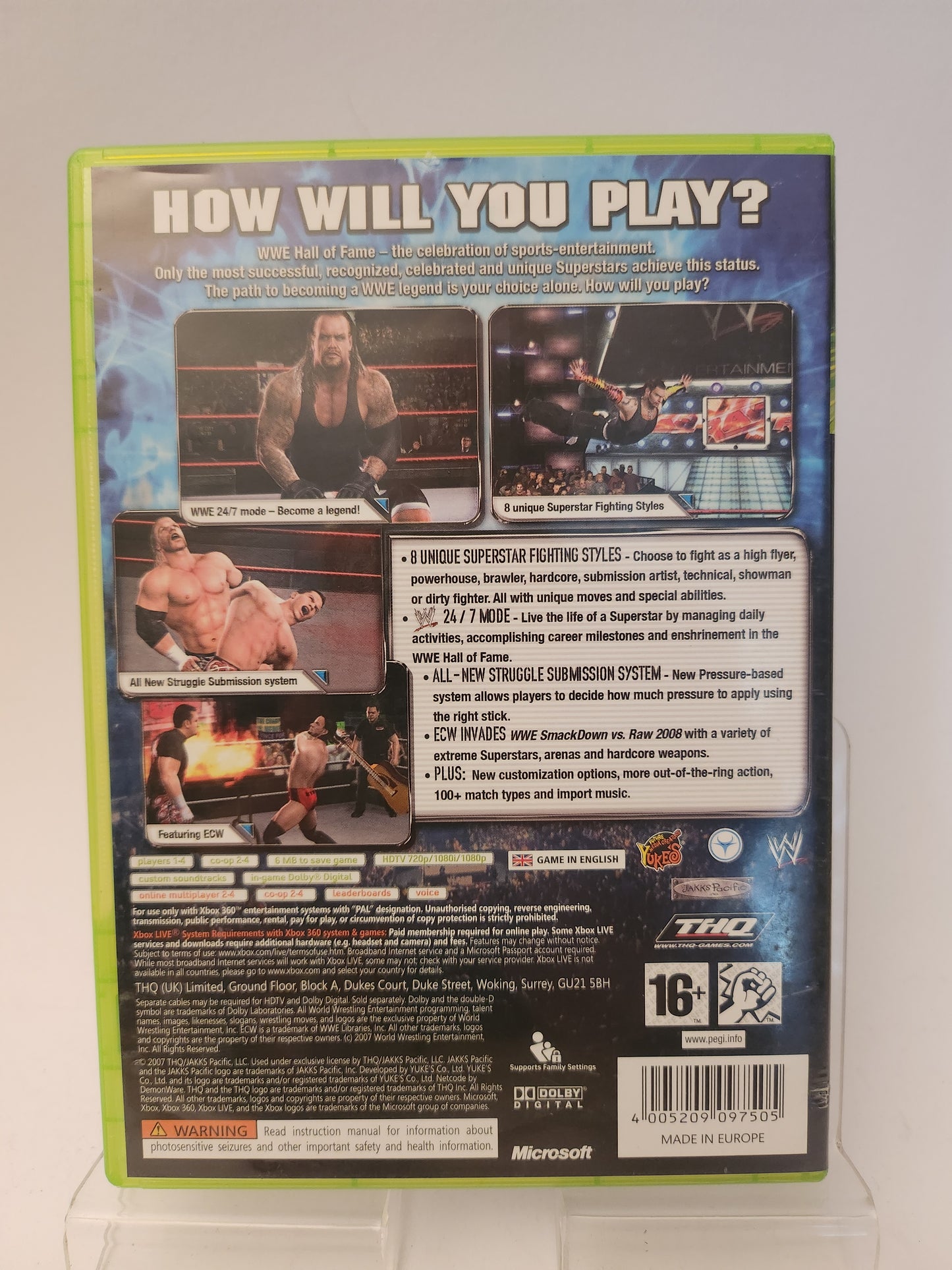 Smackdown vs Raw 2008 Xbox 360