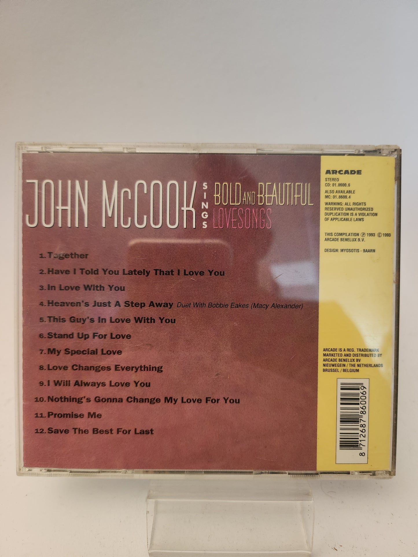 John McCook sings Bold and Beautiful Lovesongs CD