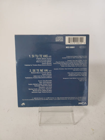 Enrique Iglesais: Si Tu Te Vas CD Single