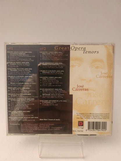 Great Opera Tenors: José Carreras CD