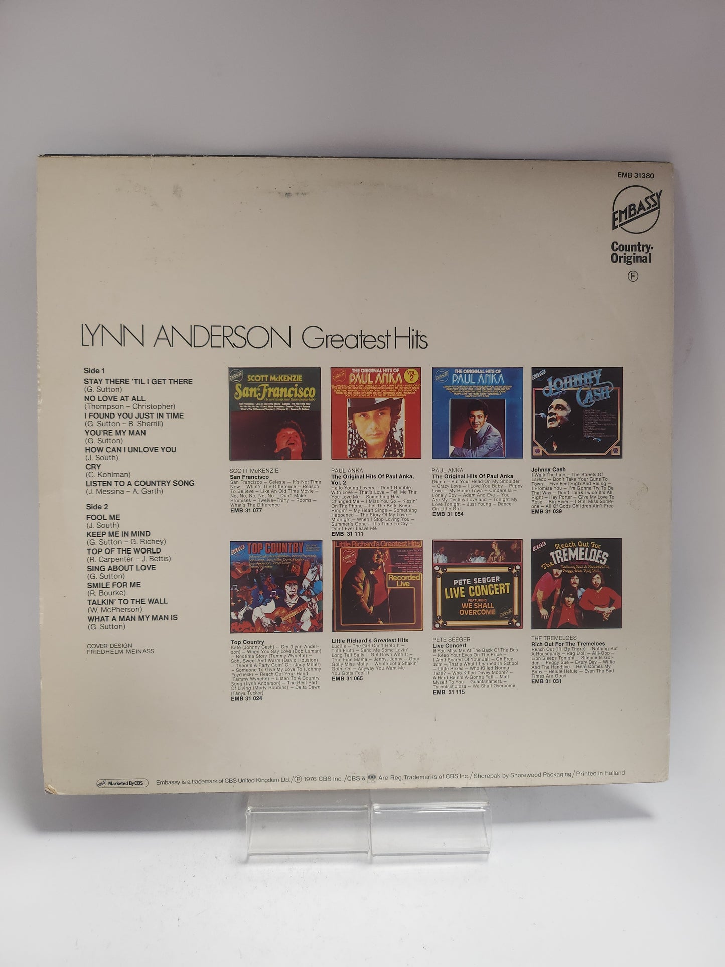 Lynn Anderson: Greatest Hits LP Vinyl