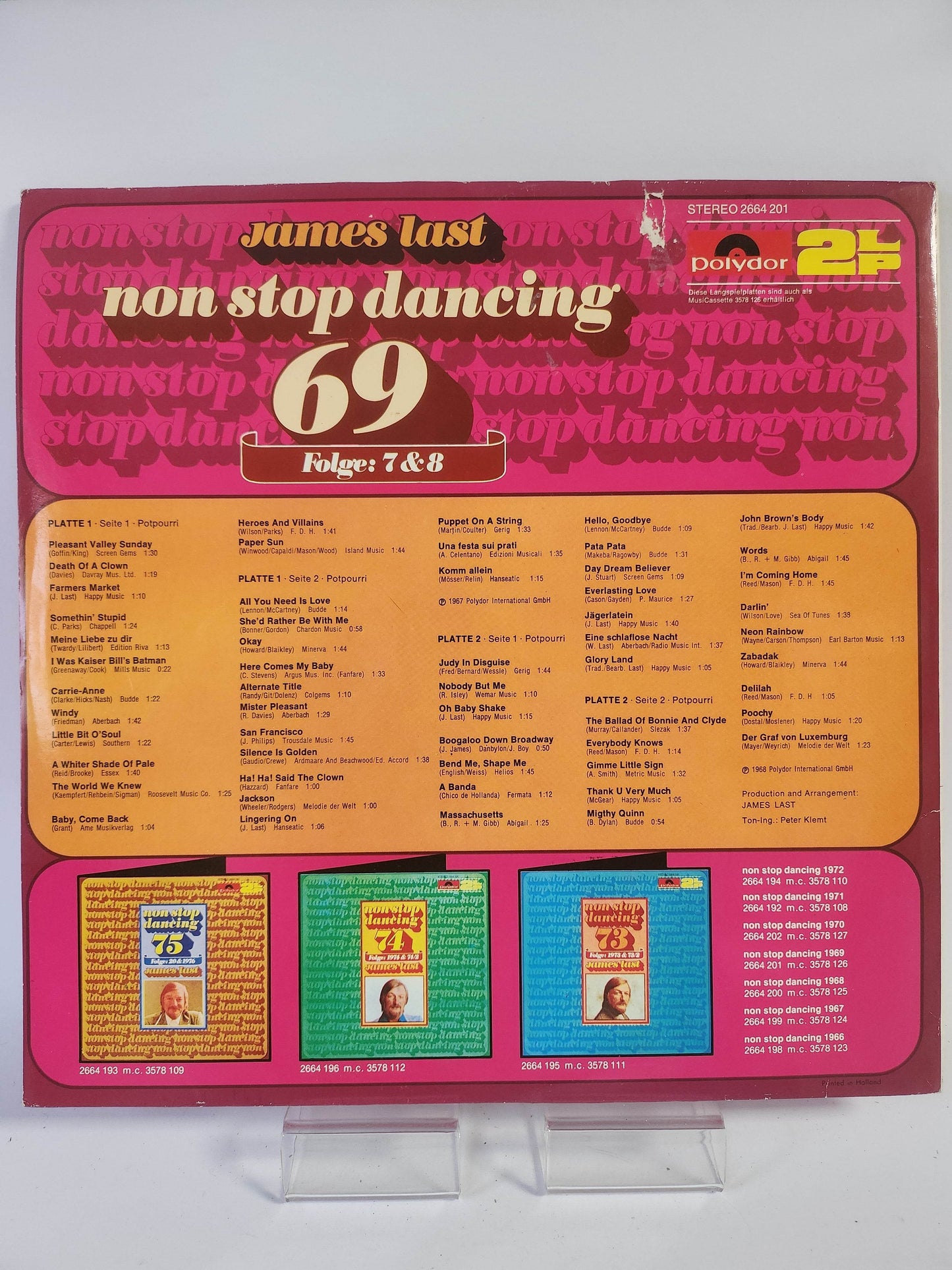 James Last: Non Stop Dancing Folge 7 & 8 LP Vinyl - Feniks Gameshop