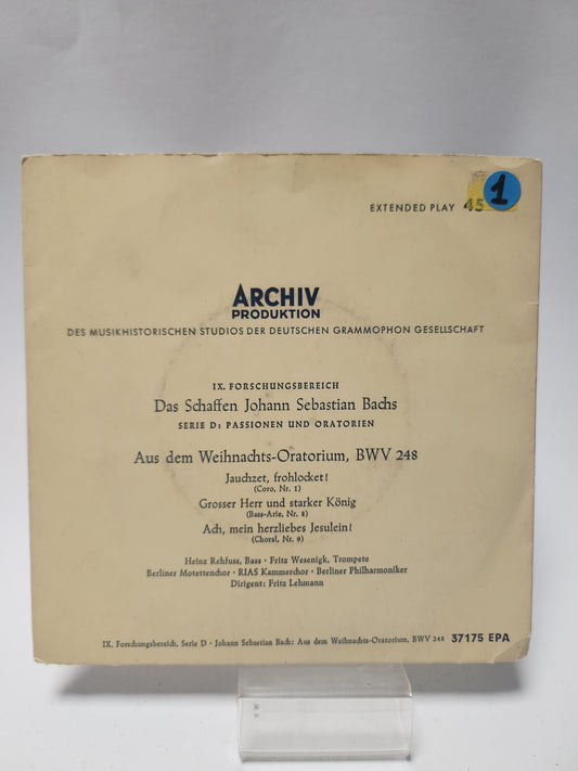 Das Schaffen Johann Sebastian Bach Single Vinyl