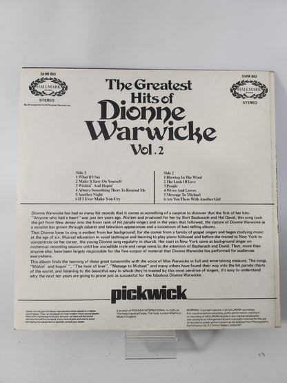 Greatest Hits of Dionne Warwicke Vol 2 LP Vinyl